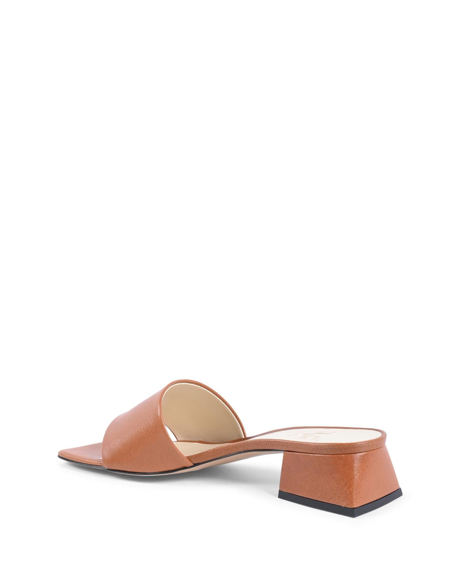 Leather  Sandals with 4cm Heel - 36 EU 3