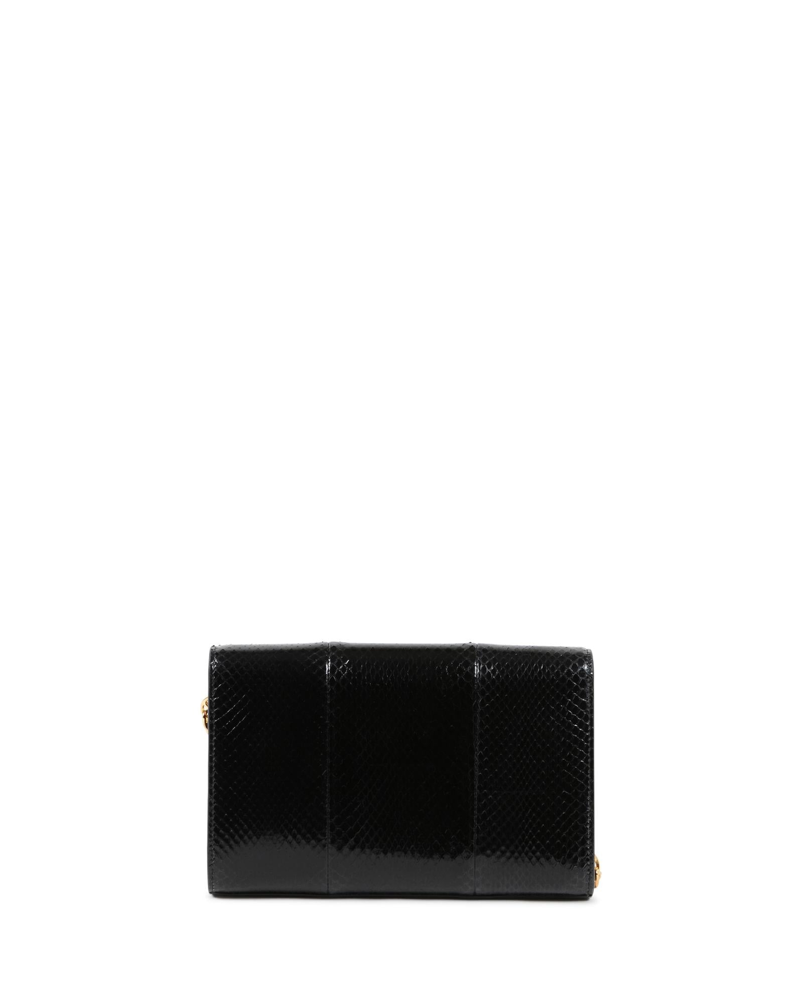Python Chain Strap Clutch - One Size 3