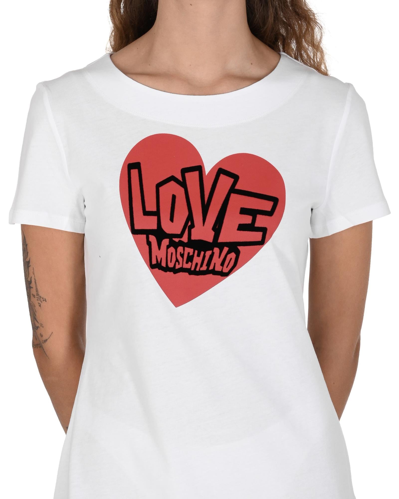 Heartprint Mini Dress Short Sleeve TShirt Dress - 38 IT 3