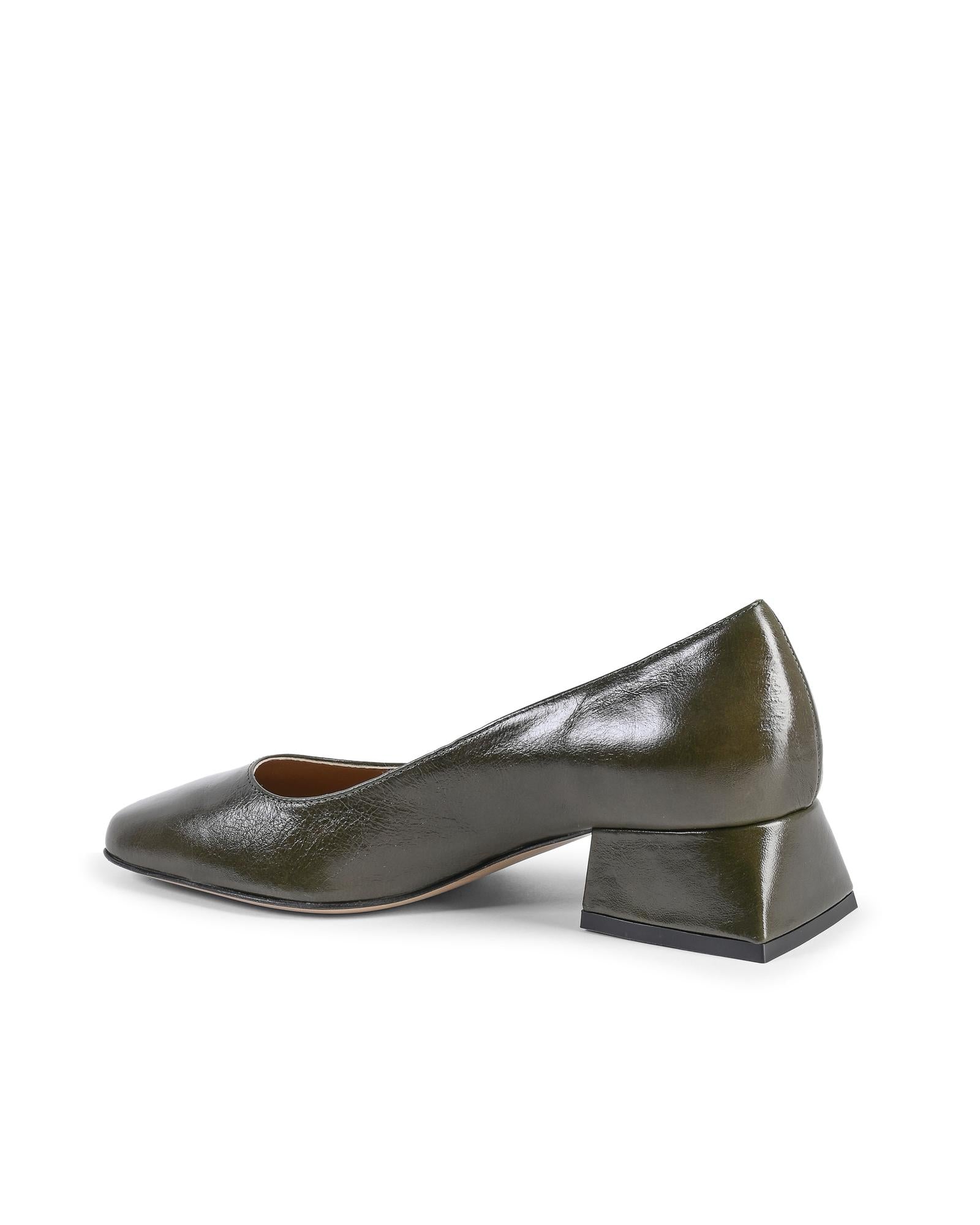 Leather Heeled Ballerina Shoes - 39 EU 3