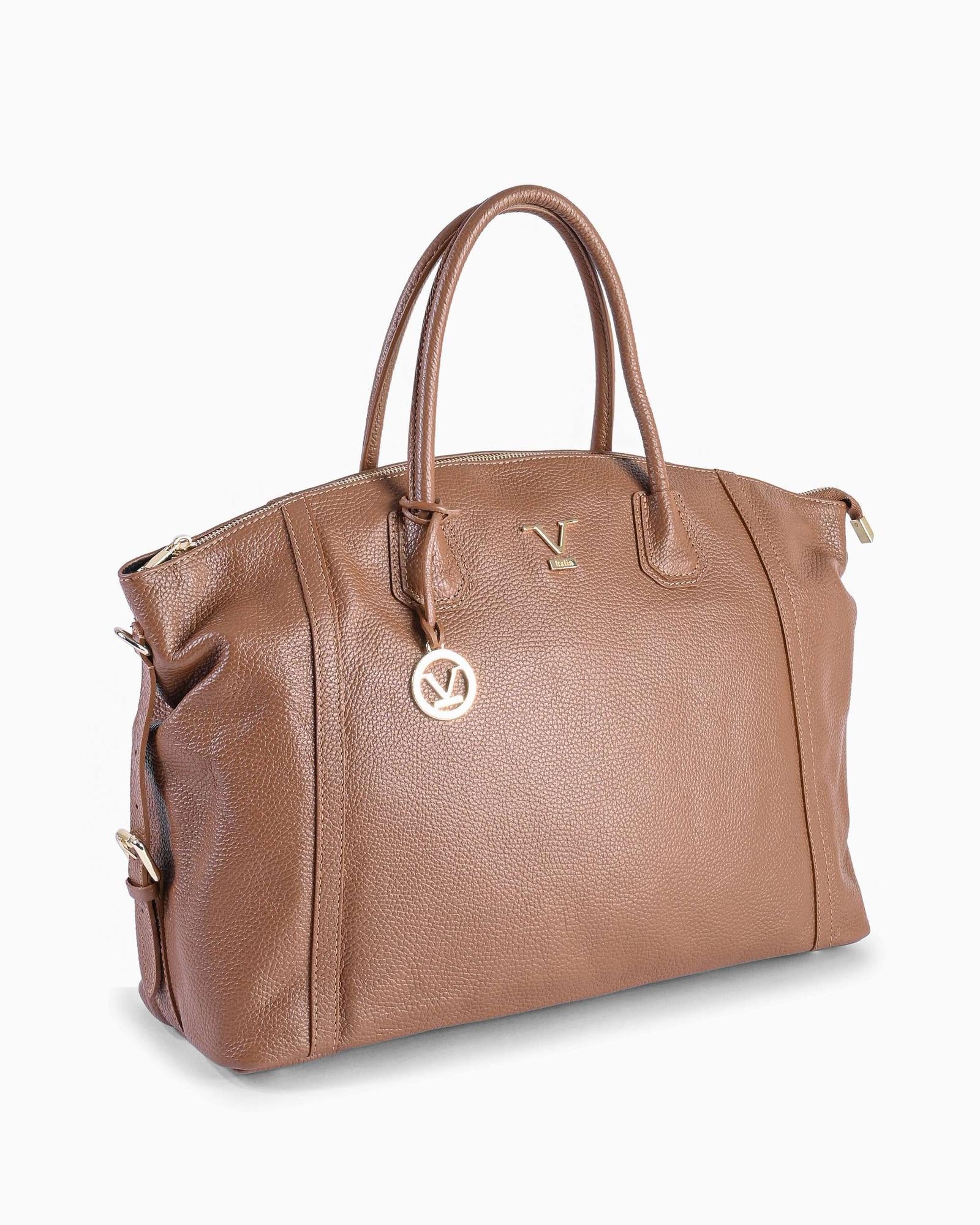 V Italia by Versace Genuine Leather Handbag Brown - One Size 3