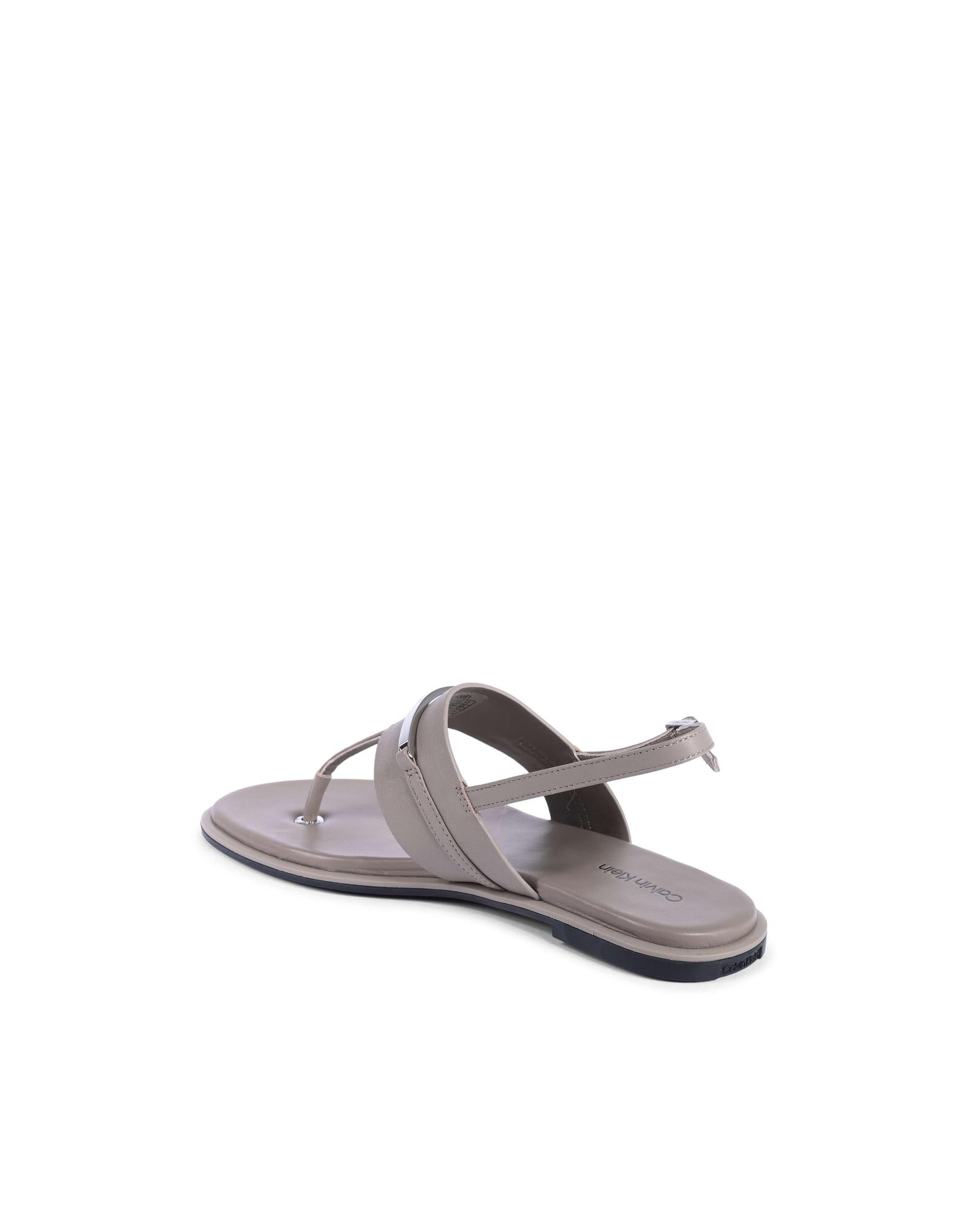 Leather Thong Sandals Flat - 39 EU 3
