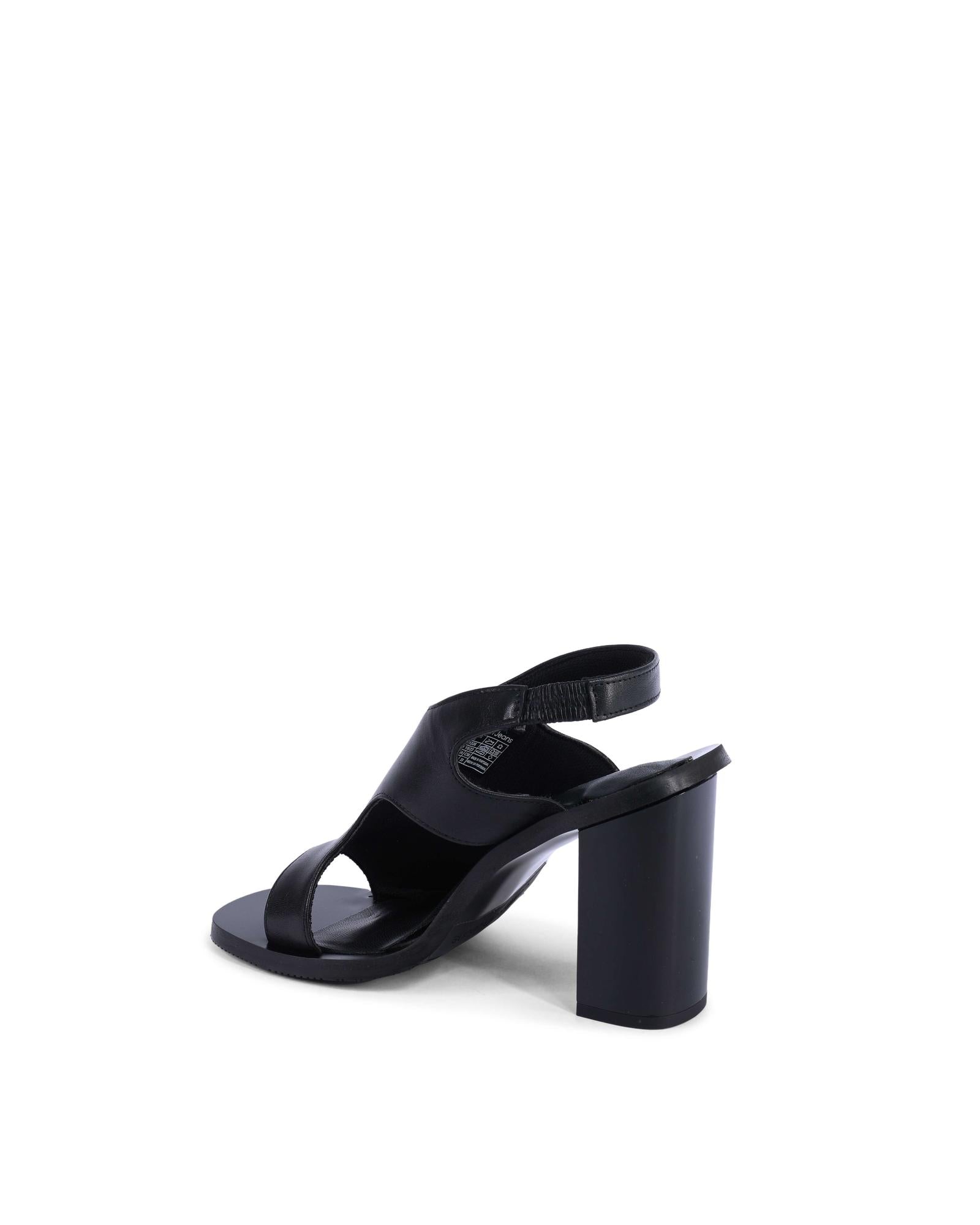 Leather Slingback Sandals Mid Heel - 37 EU 3
