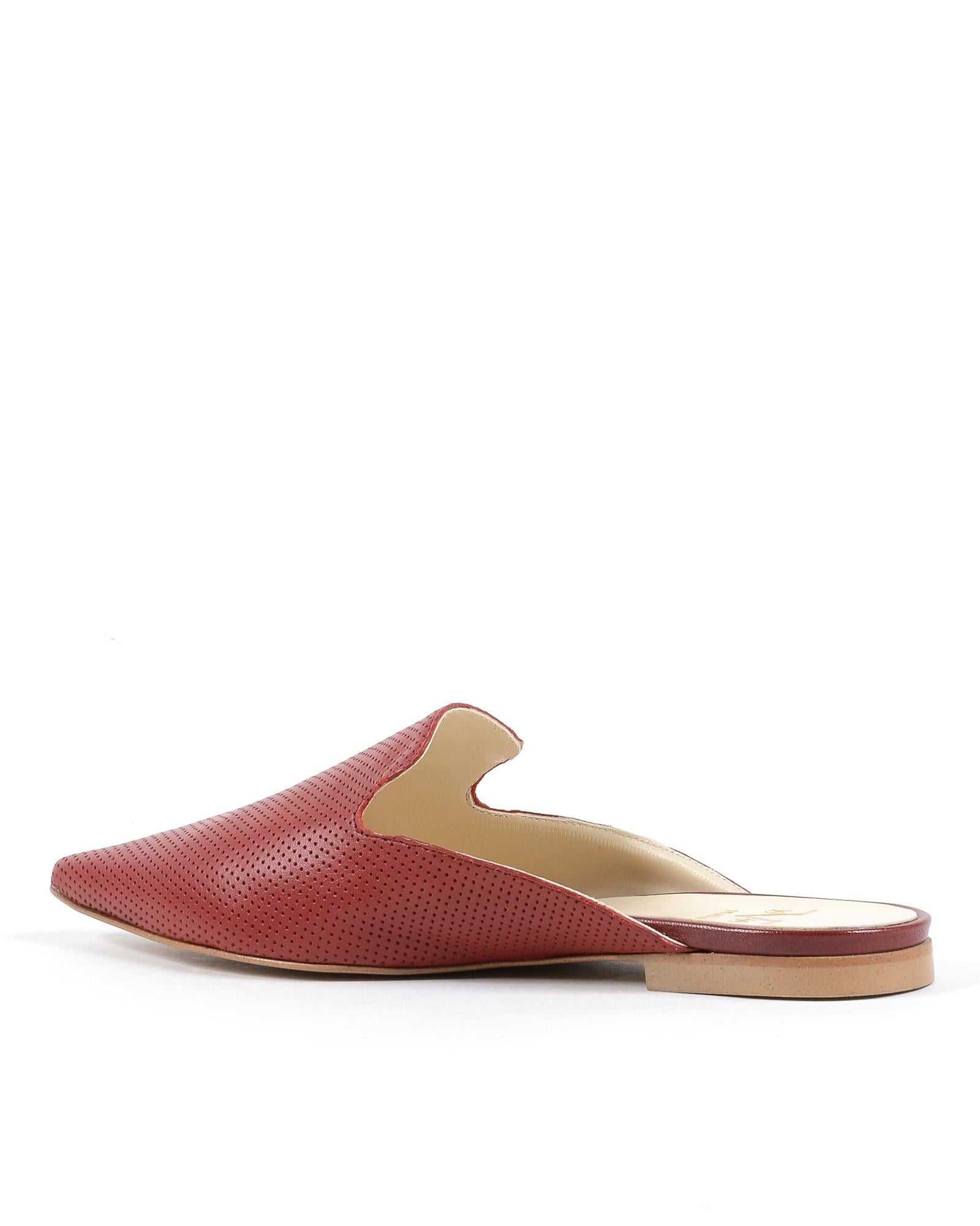 Leather Slide Sandals - 38 EU 3