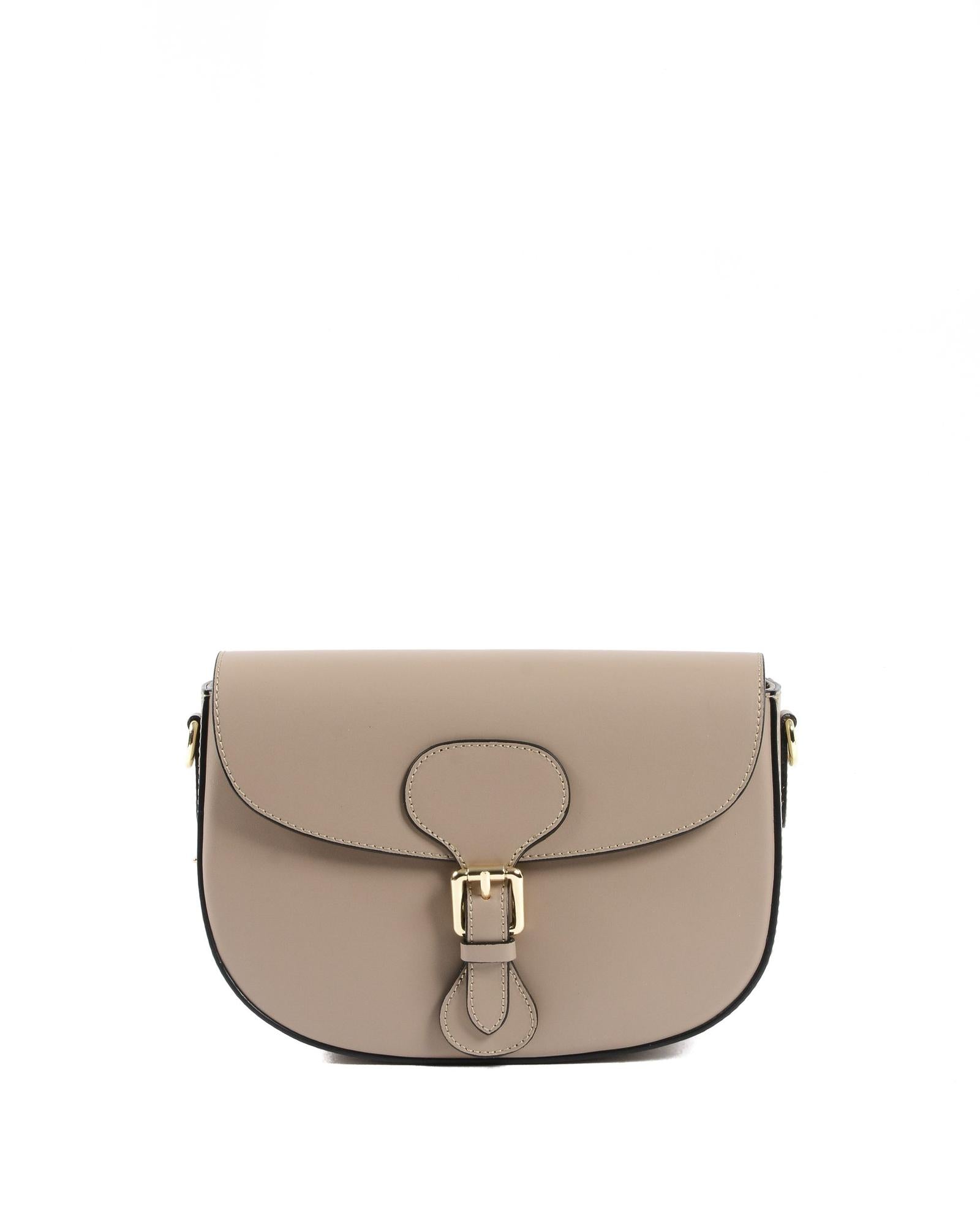 HalfMoon Leather Crossbody Bag - One Size