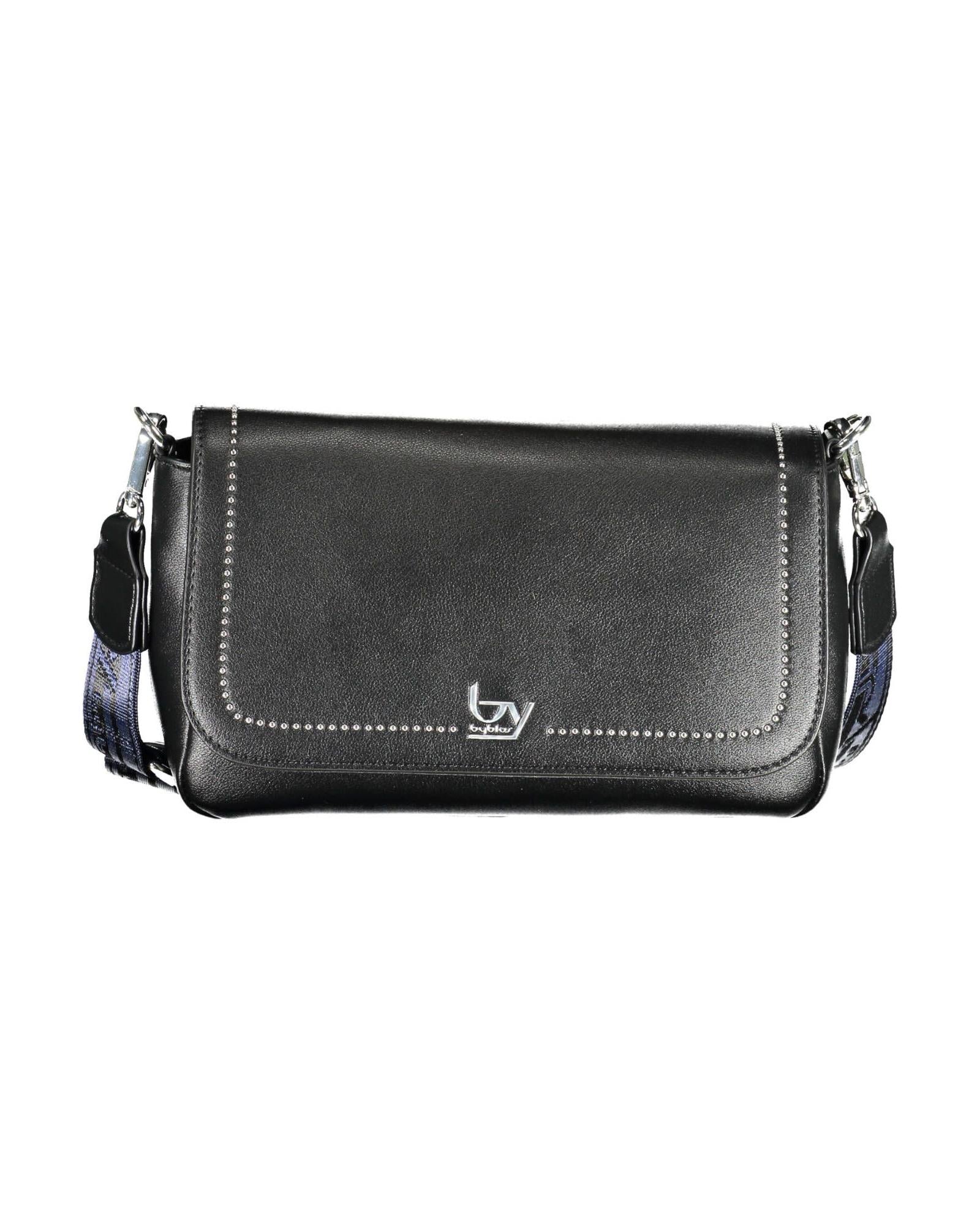 BYBLOS Women's Elegant Black Contrasting Detail Handbag - One Size