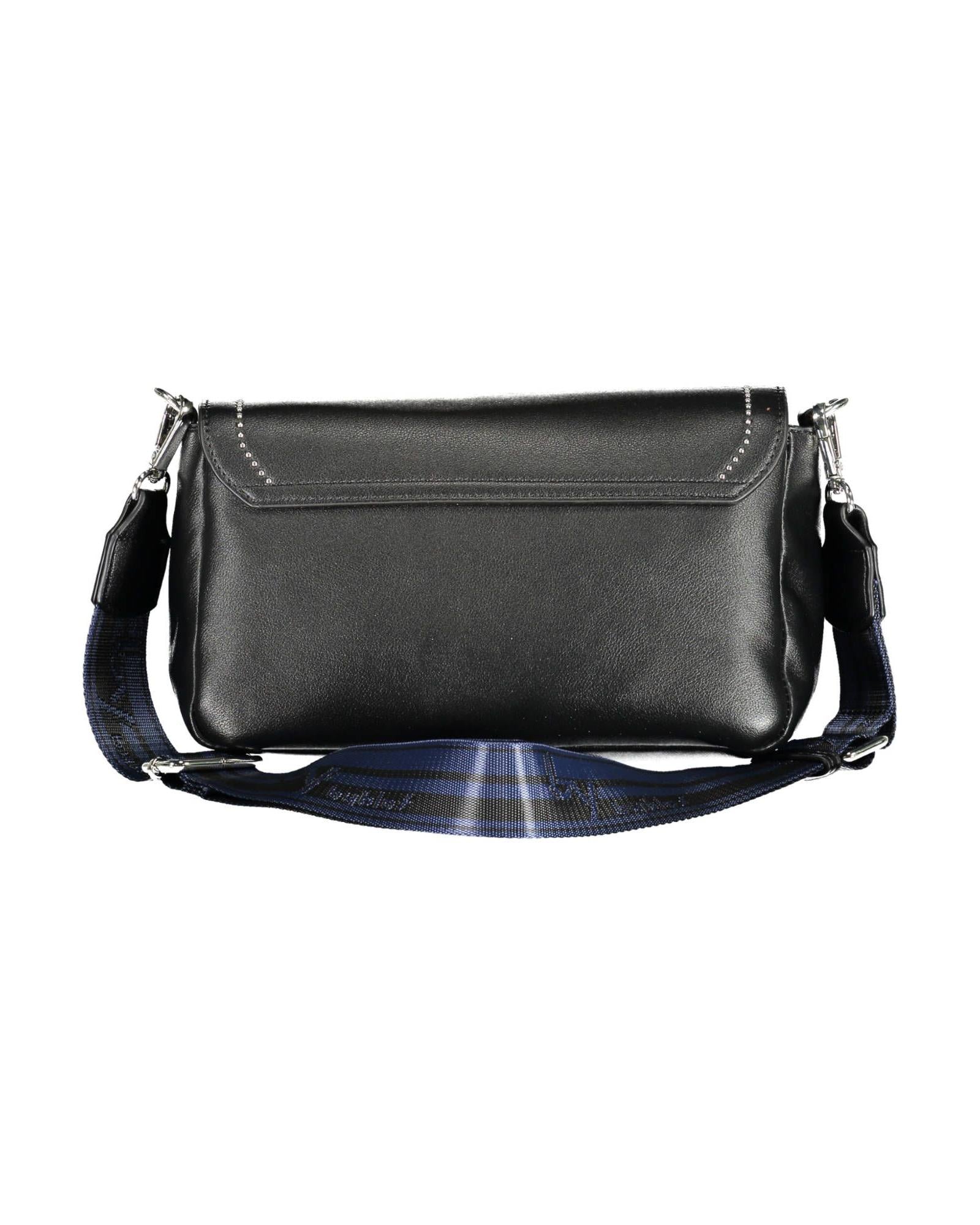 BYBLOS Women's Elegant Black Contrasting Detail Handbag - One Size