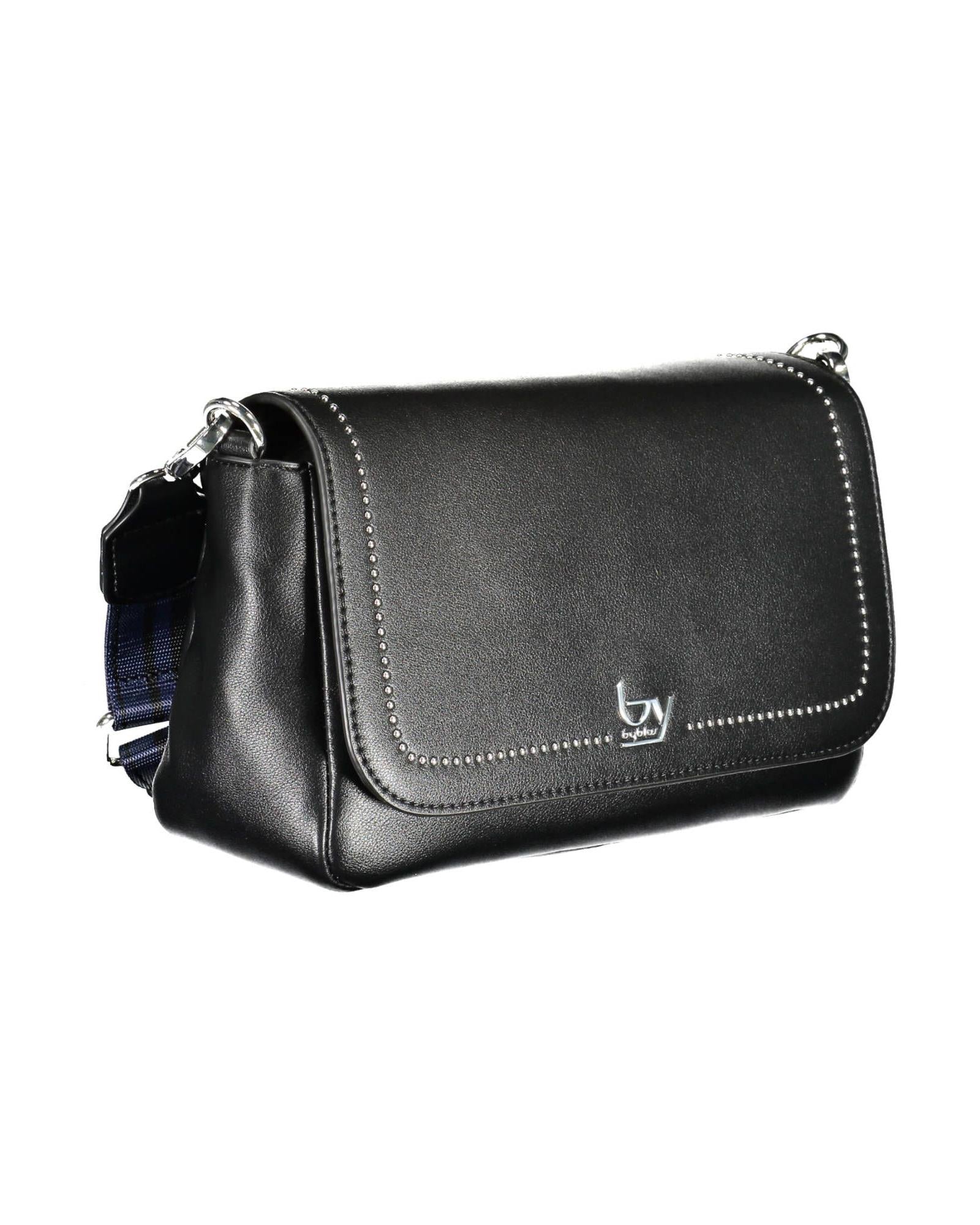 BYBLOS Women's Elegant Black Contrasting Detail Handbag - One Size 3