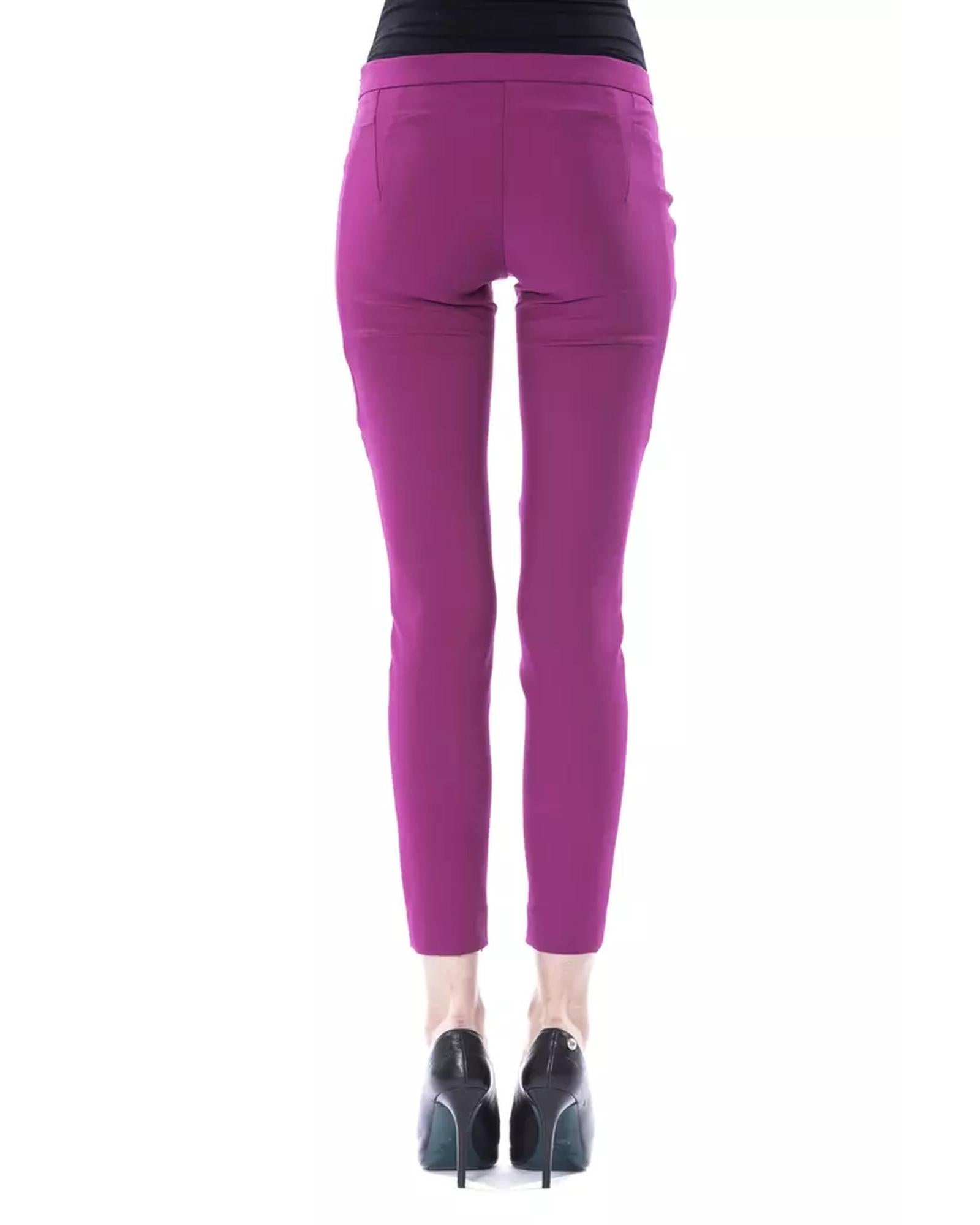Lateral Closure Skinny Pants with Frontal Application 44 IT Women 3