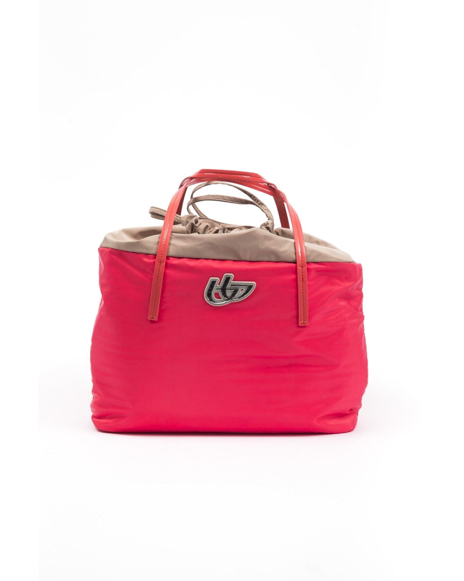 BYBLOS Women's Elegant Fabric and Patent Shopper Tote - One Size