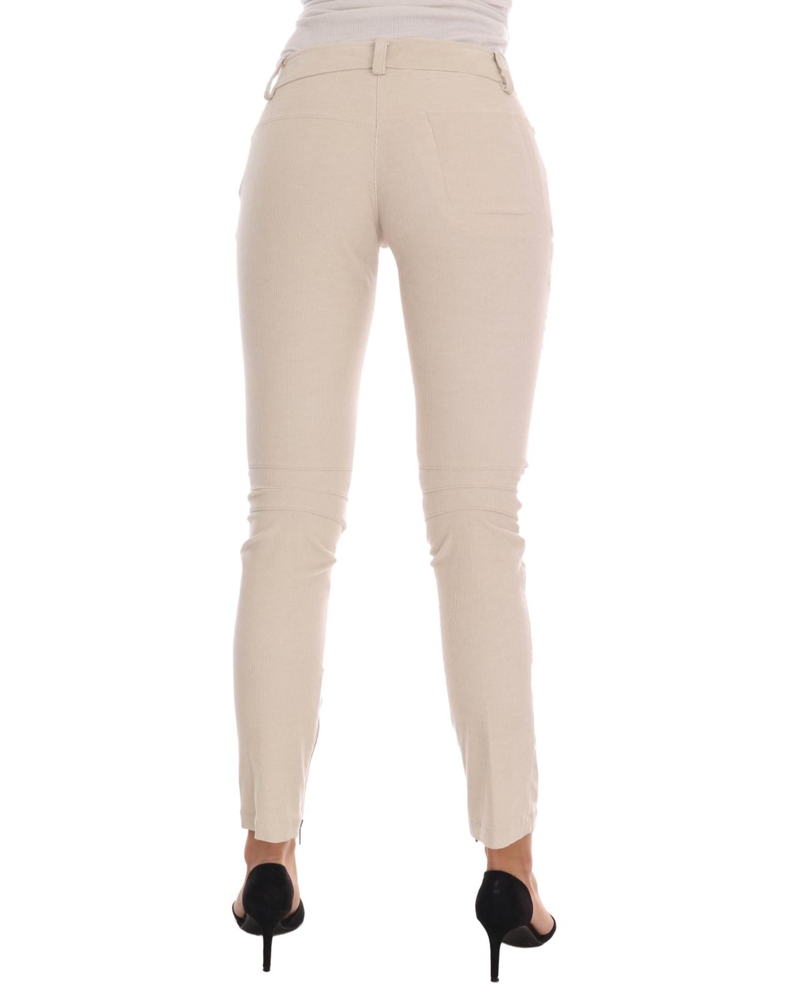 Cropped Corduroy Pants with Logo Details 44 IT Women 3