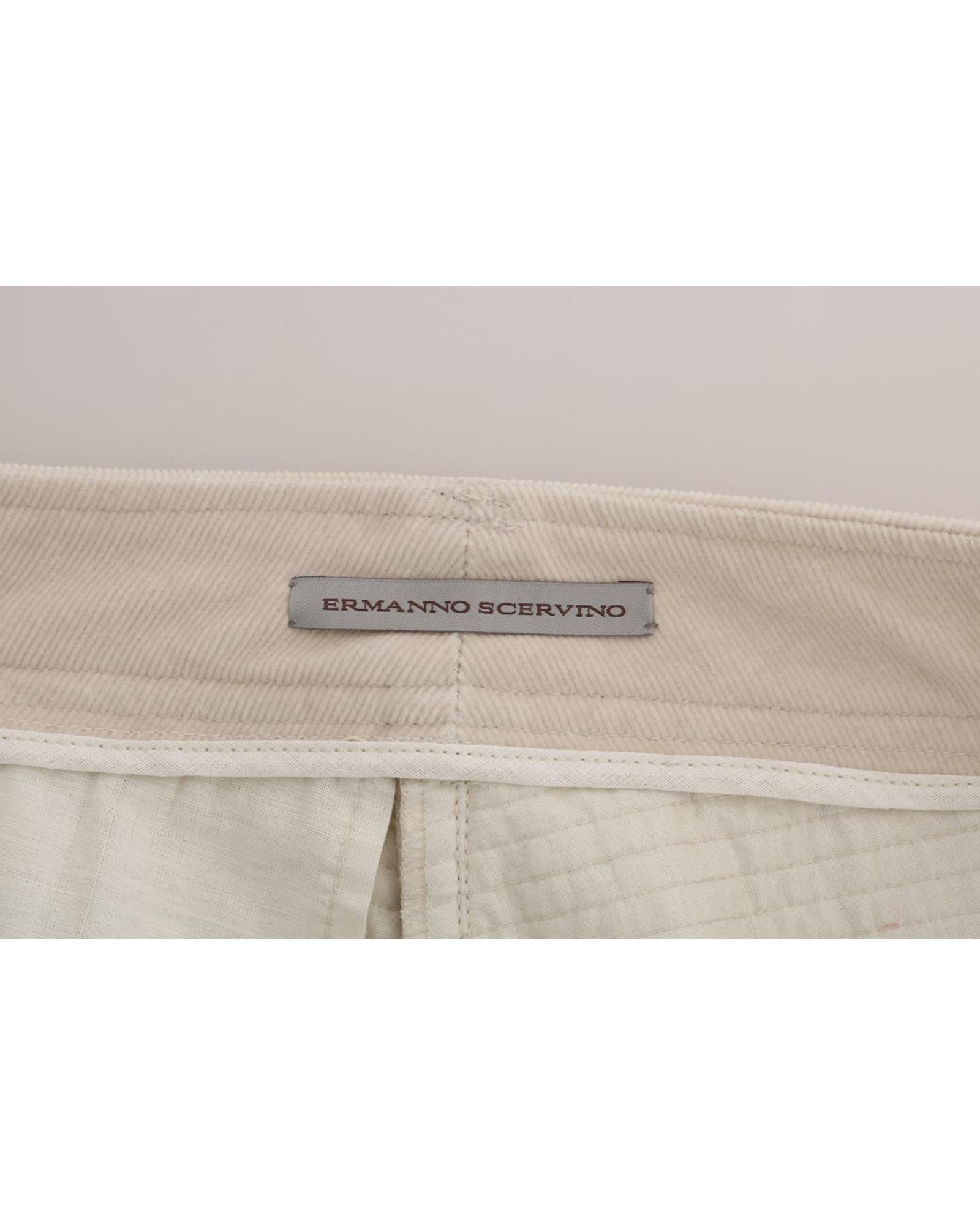 Cropped Corduroy Pants with Logo Details 42 IT Women 5