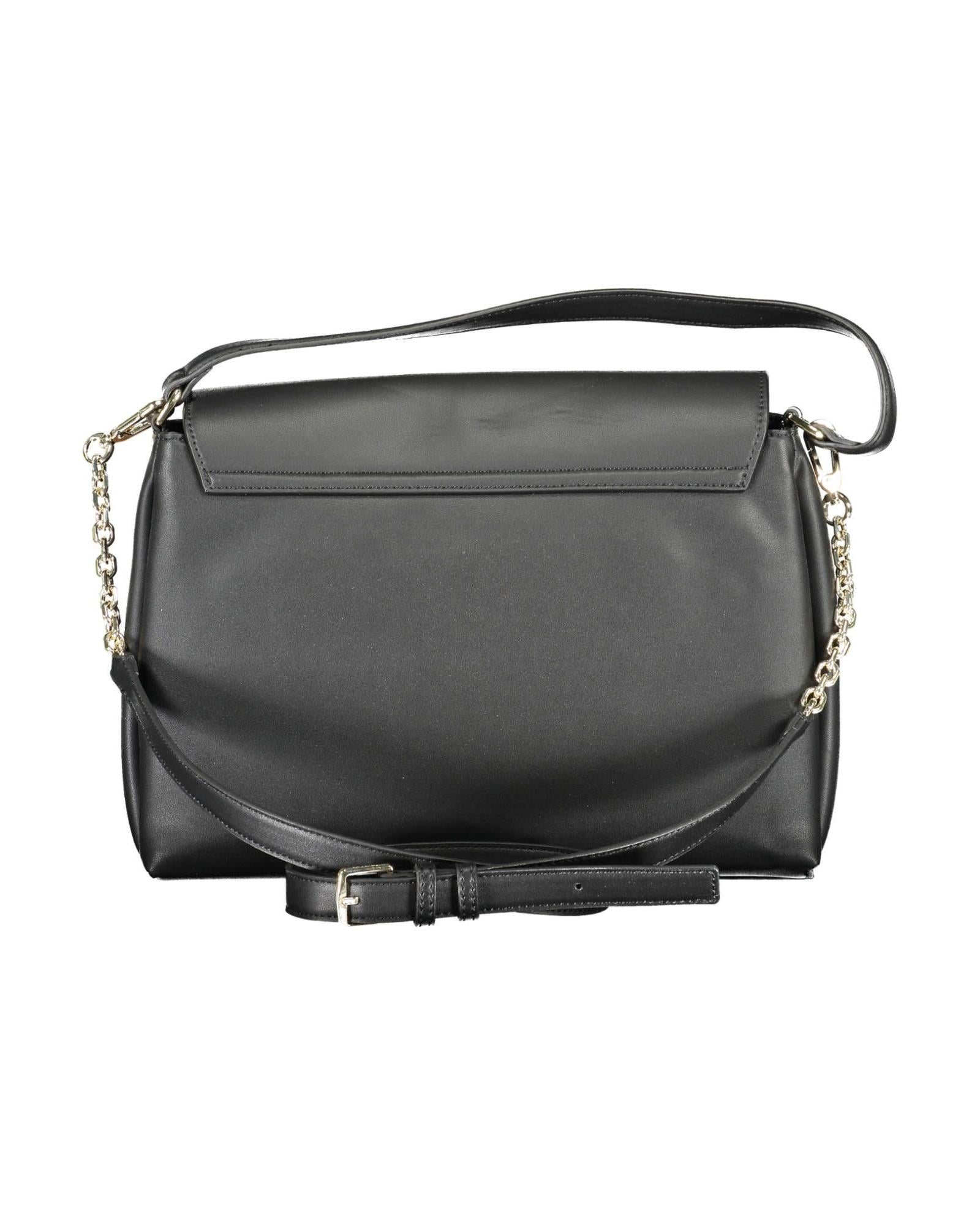 Calvin Klein Women's Elegant Black Shoulder Handbag - One Size