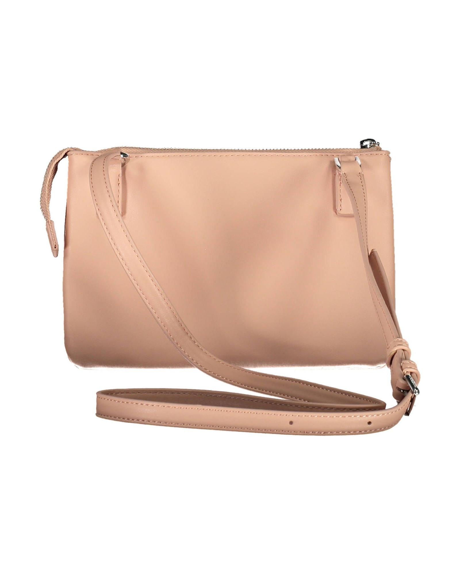 Calvin Klein Women's Chic Pink Contrasting Details Shoulder Bag - One Size