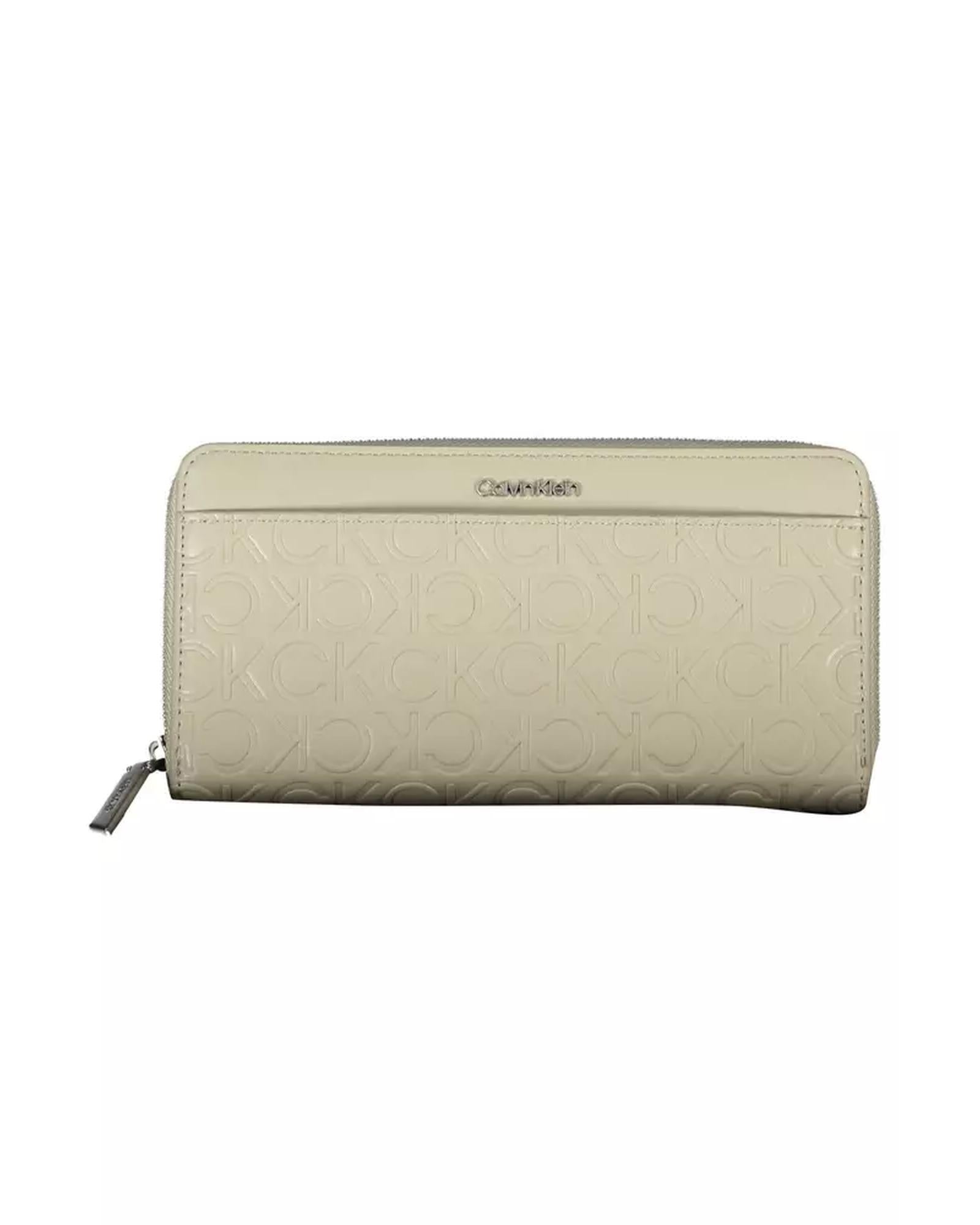 Calvin Klein Women's Beige Polyethylene Wallet - One Size