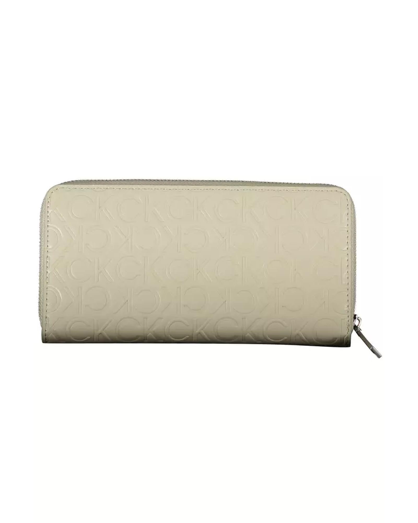 Calvin Klein Women's Beige Polyethylene Wallet - One Size