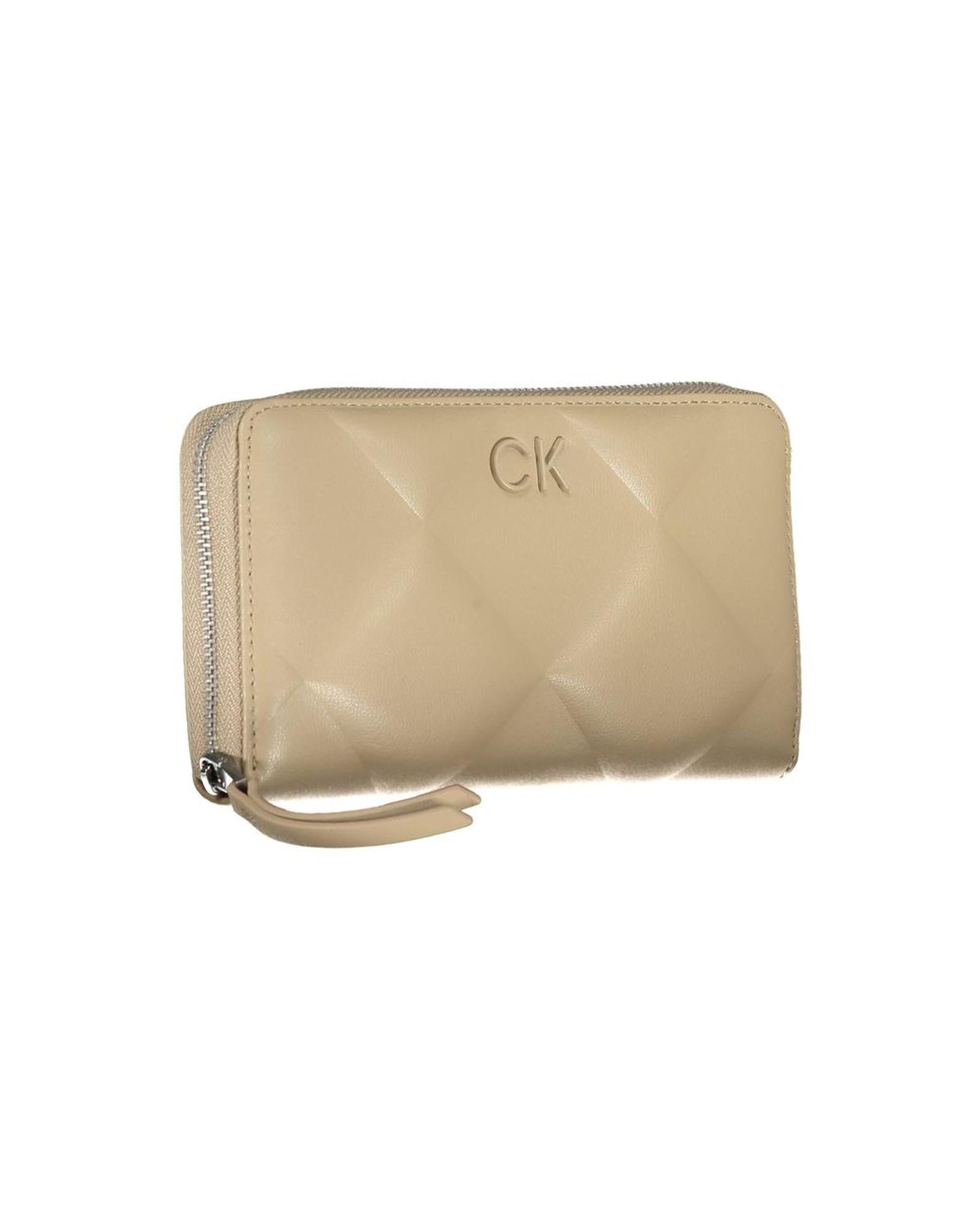 Calvin Klein Women's Beige Polyester Wallet - One Size 3
