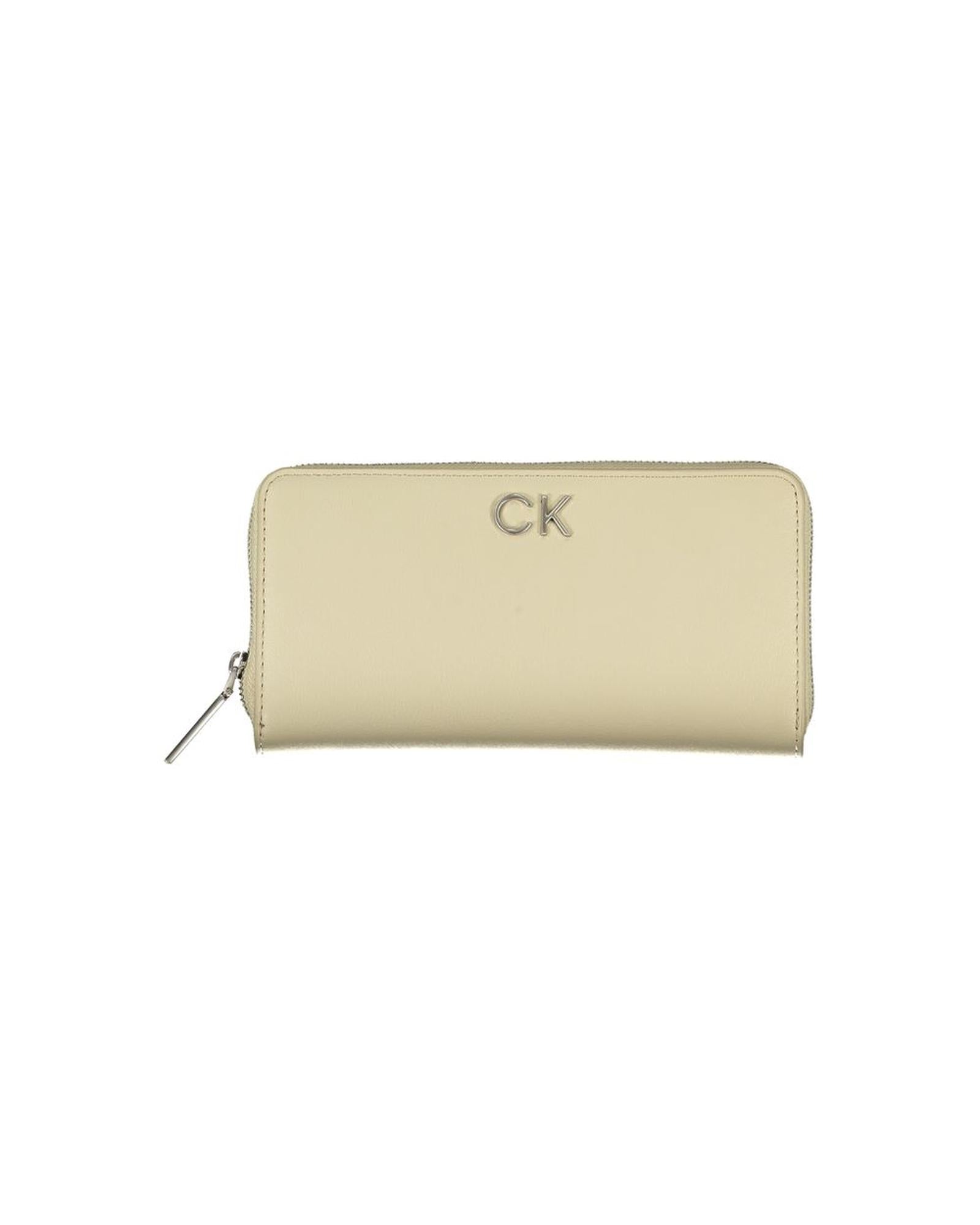 Calvin Klein Women's Beige Polyester Wallet - One Size
