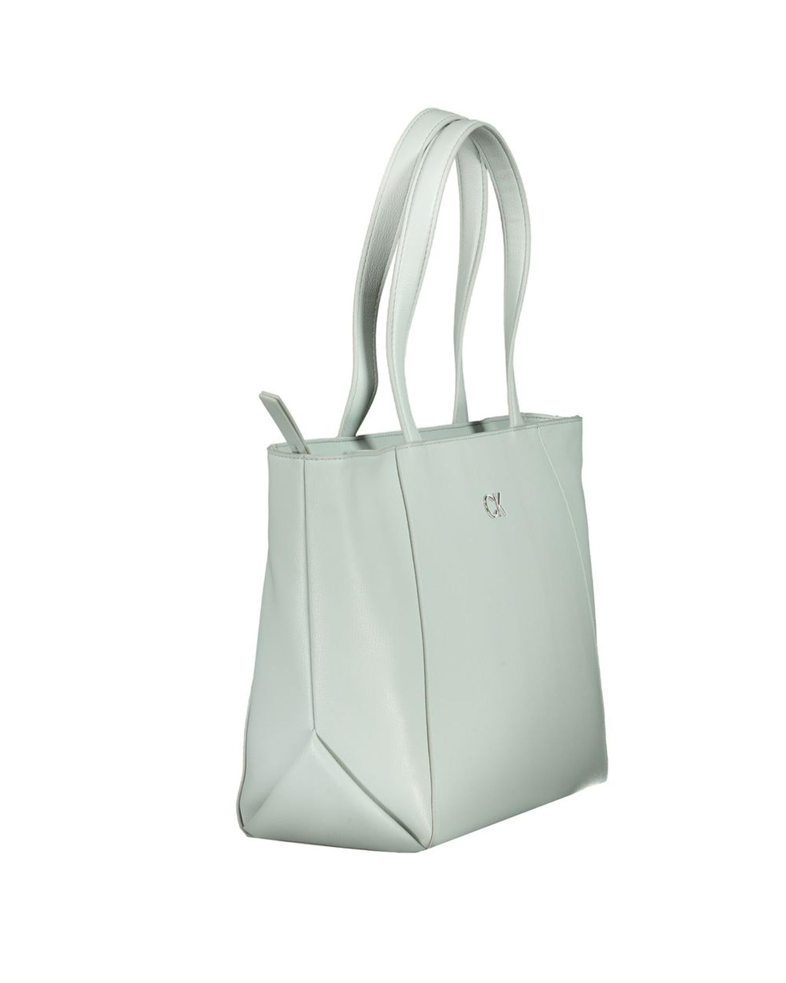Calvin Klein Women's Light Blue Polyethylene Handbag - One Size 3