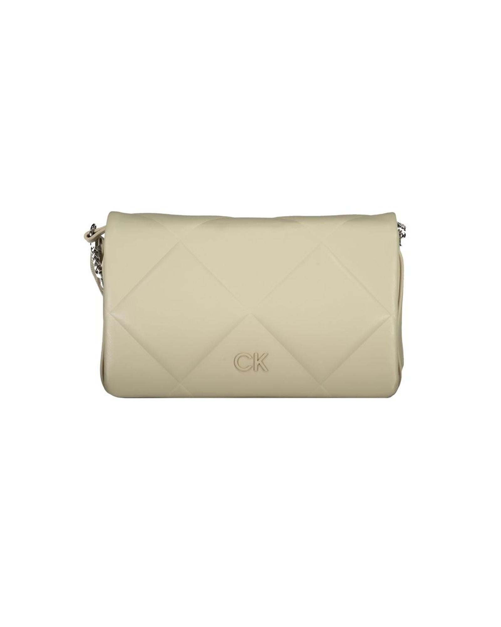 Calvin Klein Women's Beige Cotton Handbag - One Size
