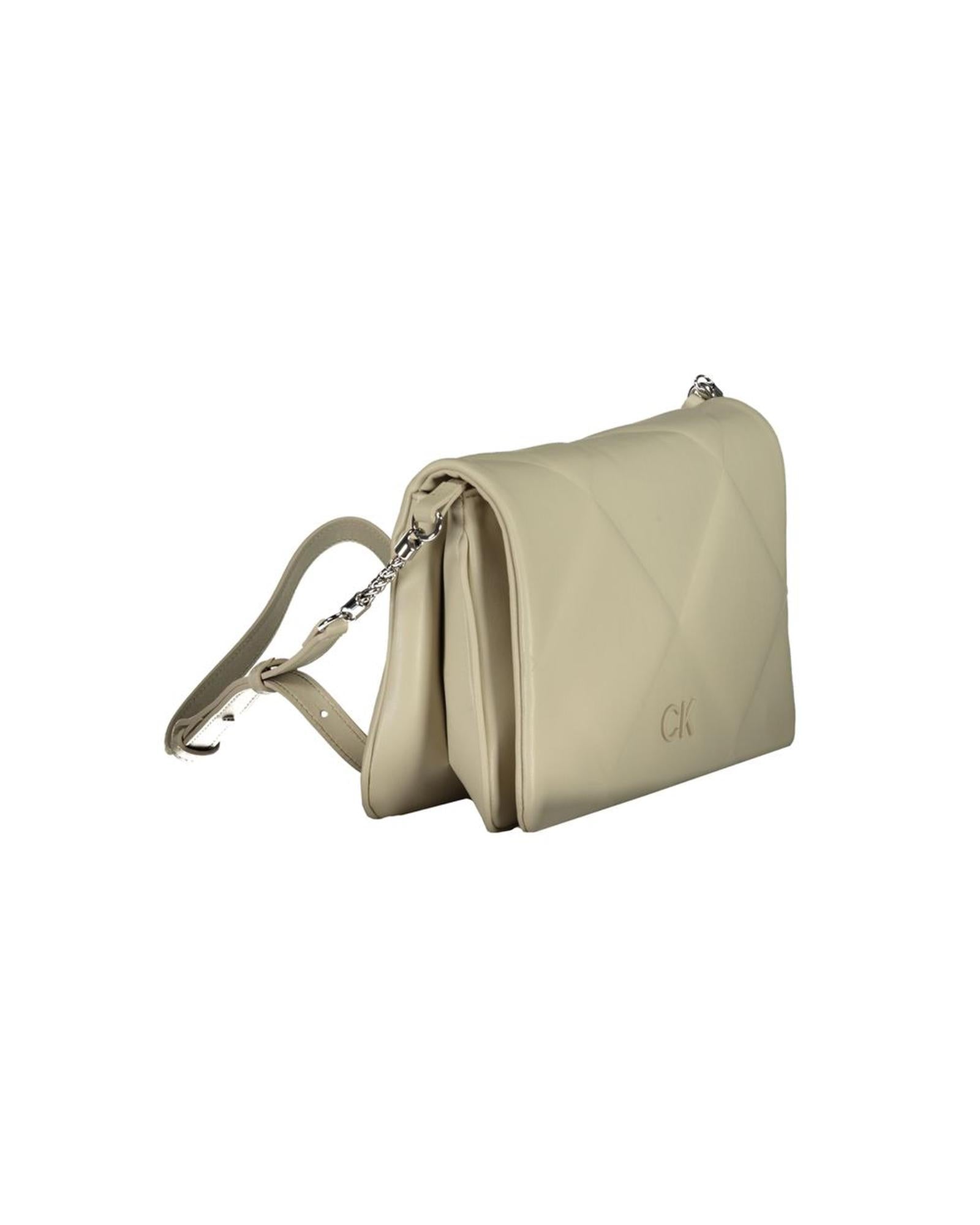 Calvin Klein Women's Beige Cotton Handbag - One Size 3