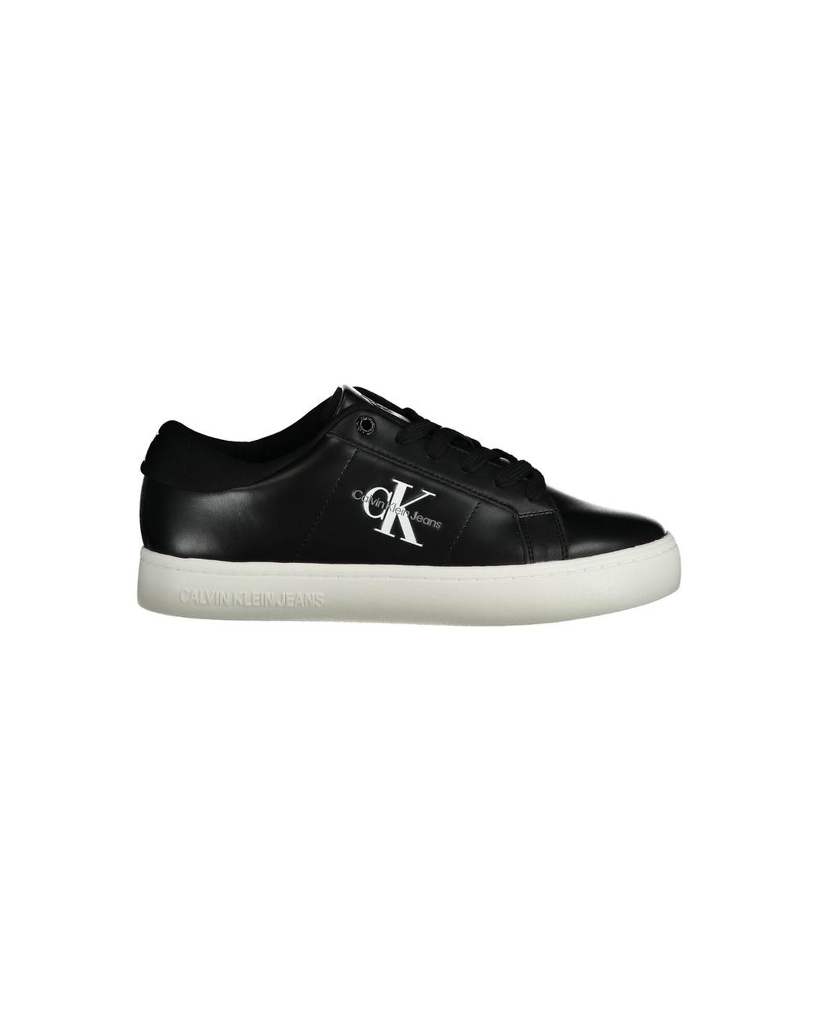 Calvin Klein Women's Black Polyester Sneaker - 39 EU