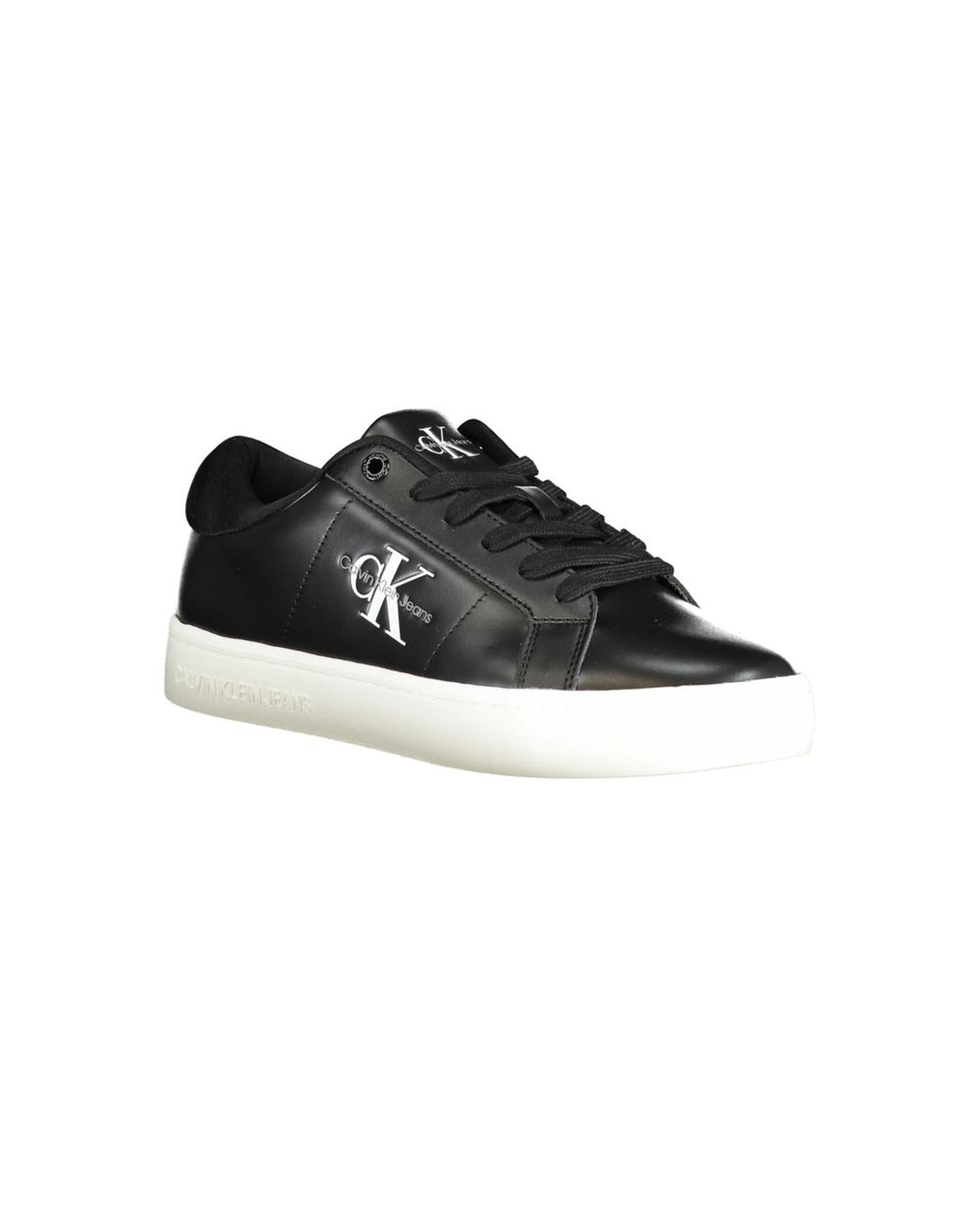 Calvin Klein Women's Black Polyester Sneaker - 39 EU