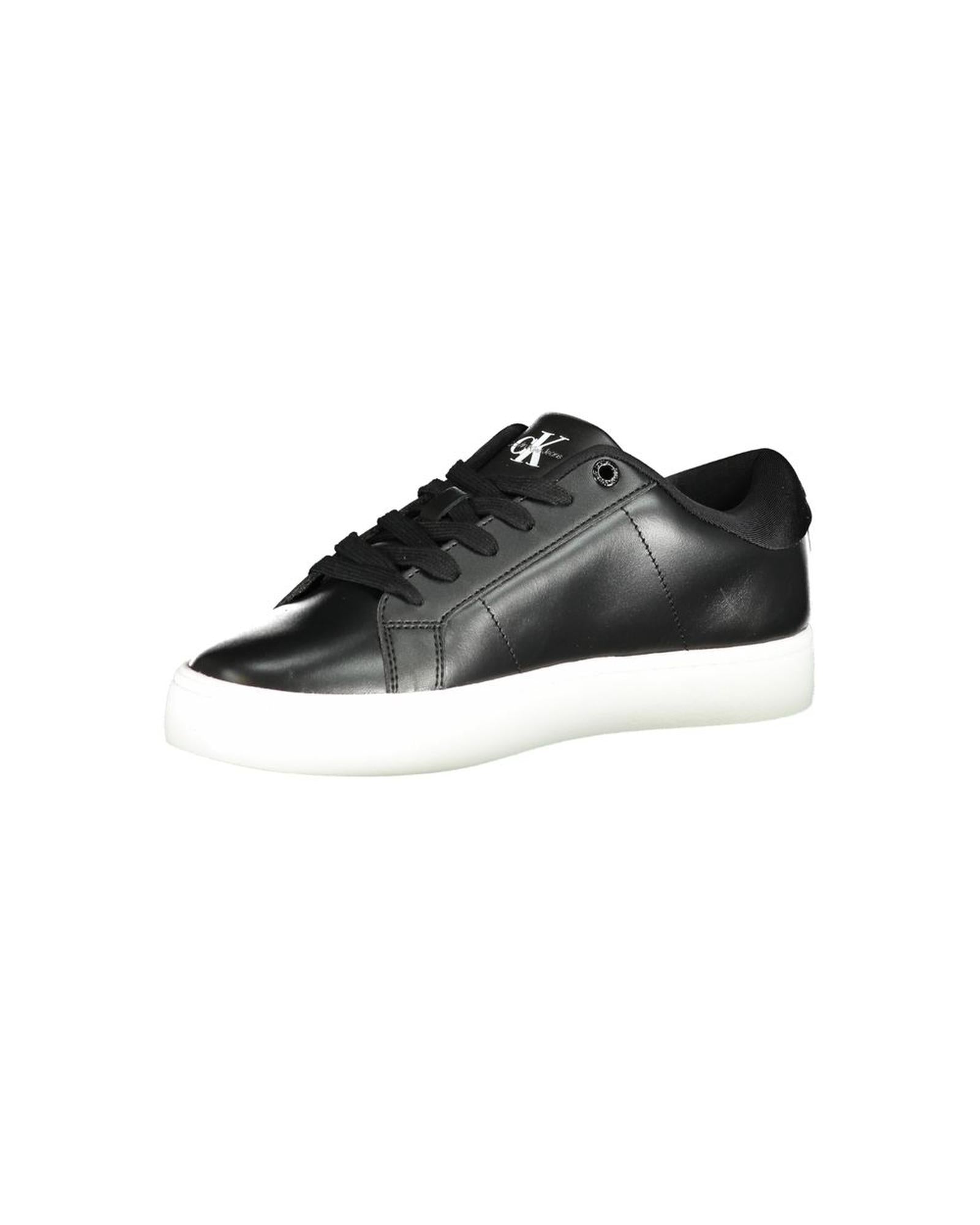 Calvin Klein Women's Black Polyester Sneaker - 39 EU 3