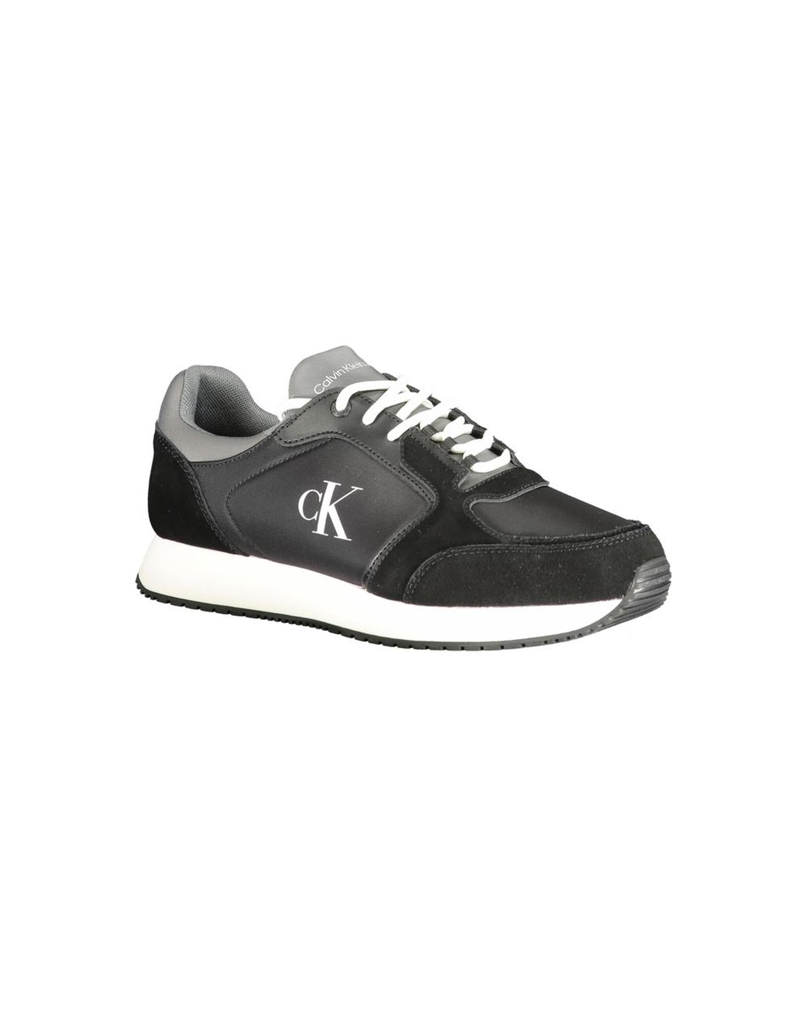 Calvin Klein Men's Black Polyester Sneaker - 44 EU