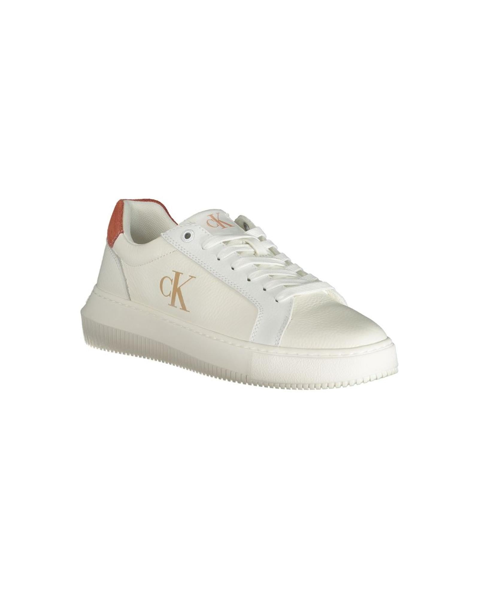 Calvin Klein Women's White Polyethylene  Sneaker - 37 EU