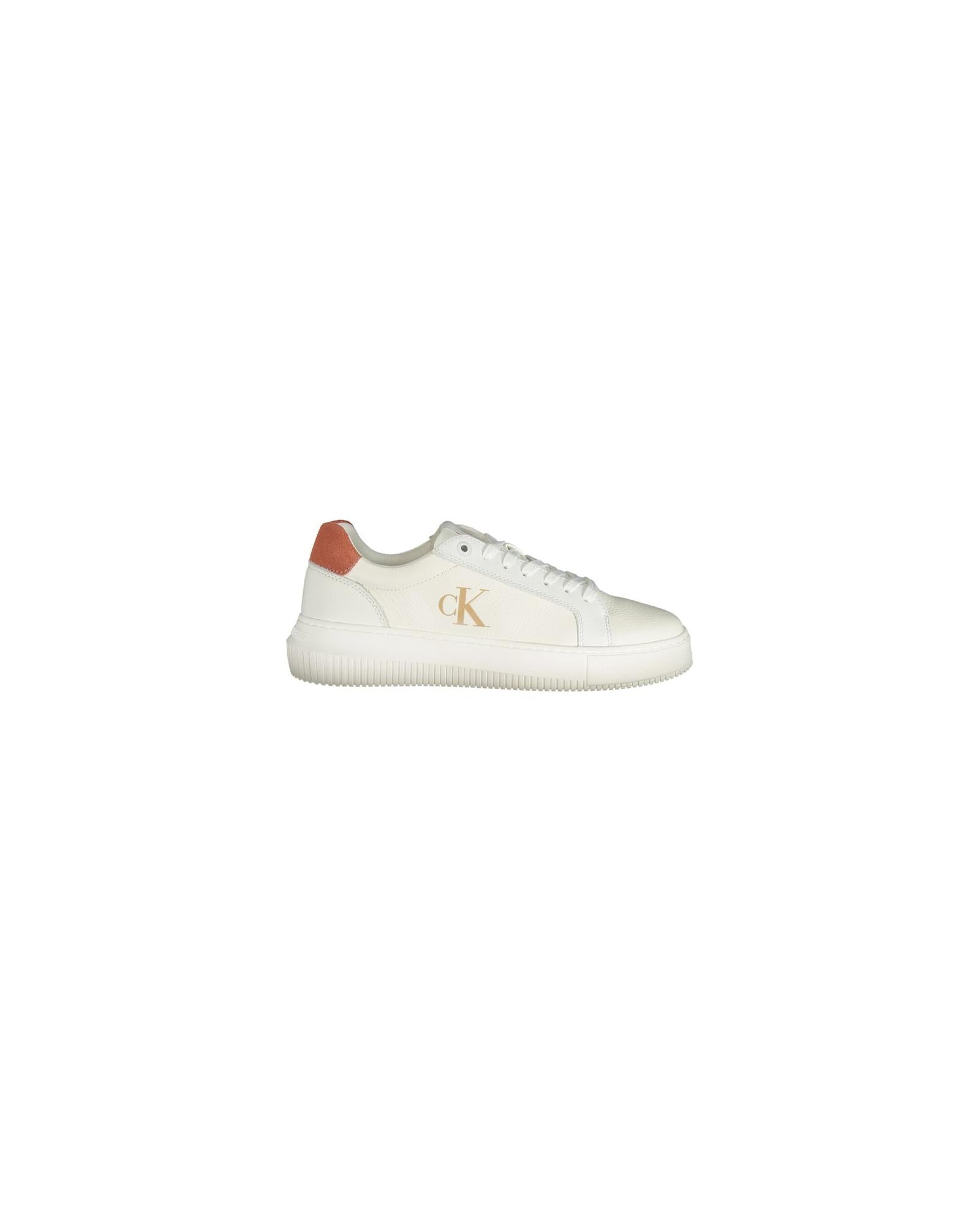 Calvin Klein Women's White Polyethylene  Sneaker - 38 EU