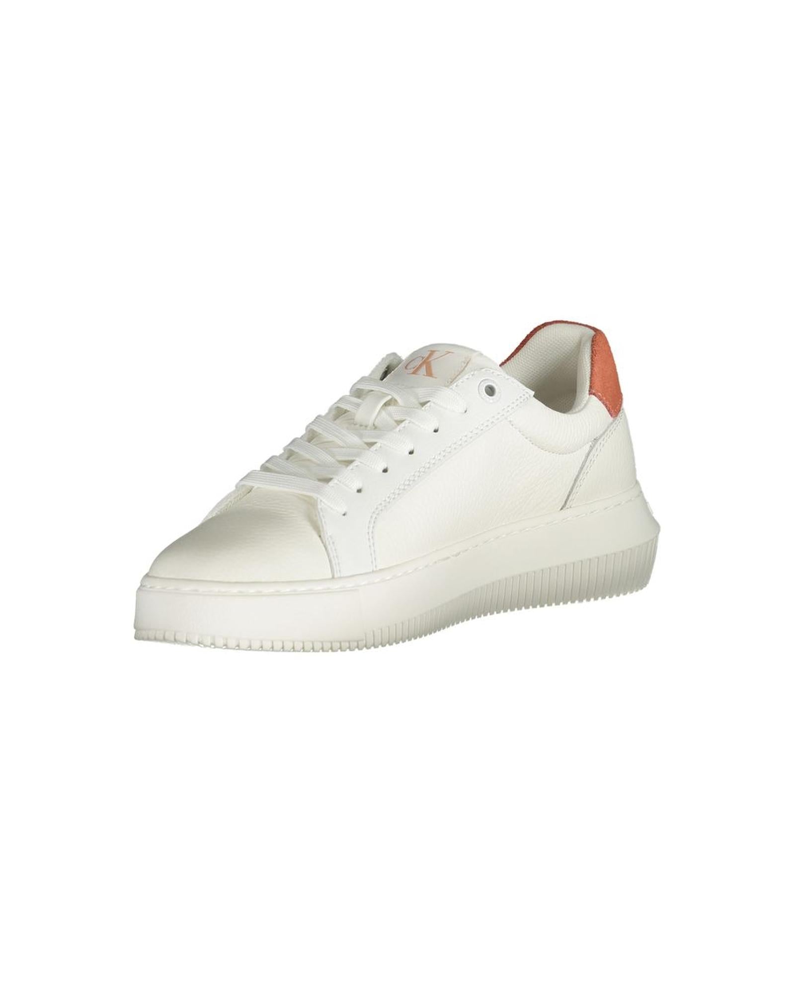Calvin Klein Women's White Polyethylene  Sneaker - 40 EU