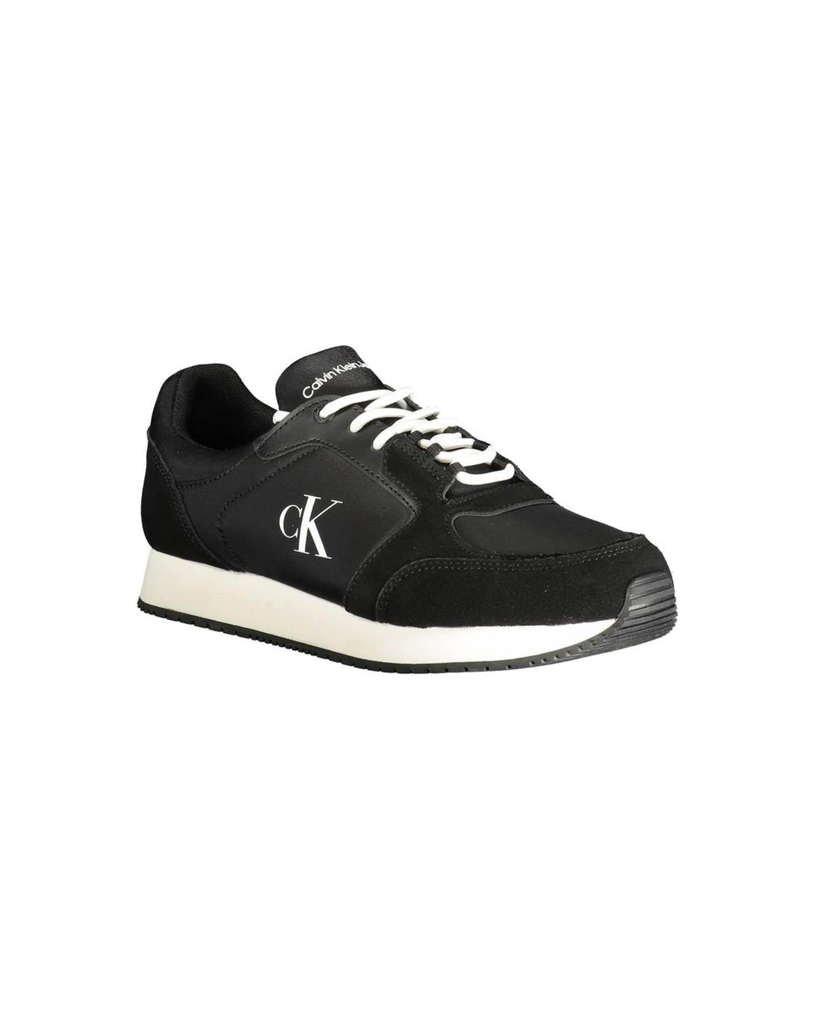 Calvin Klein Men's Black Polyester Sneaker - 45 EU