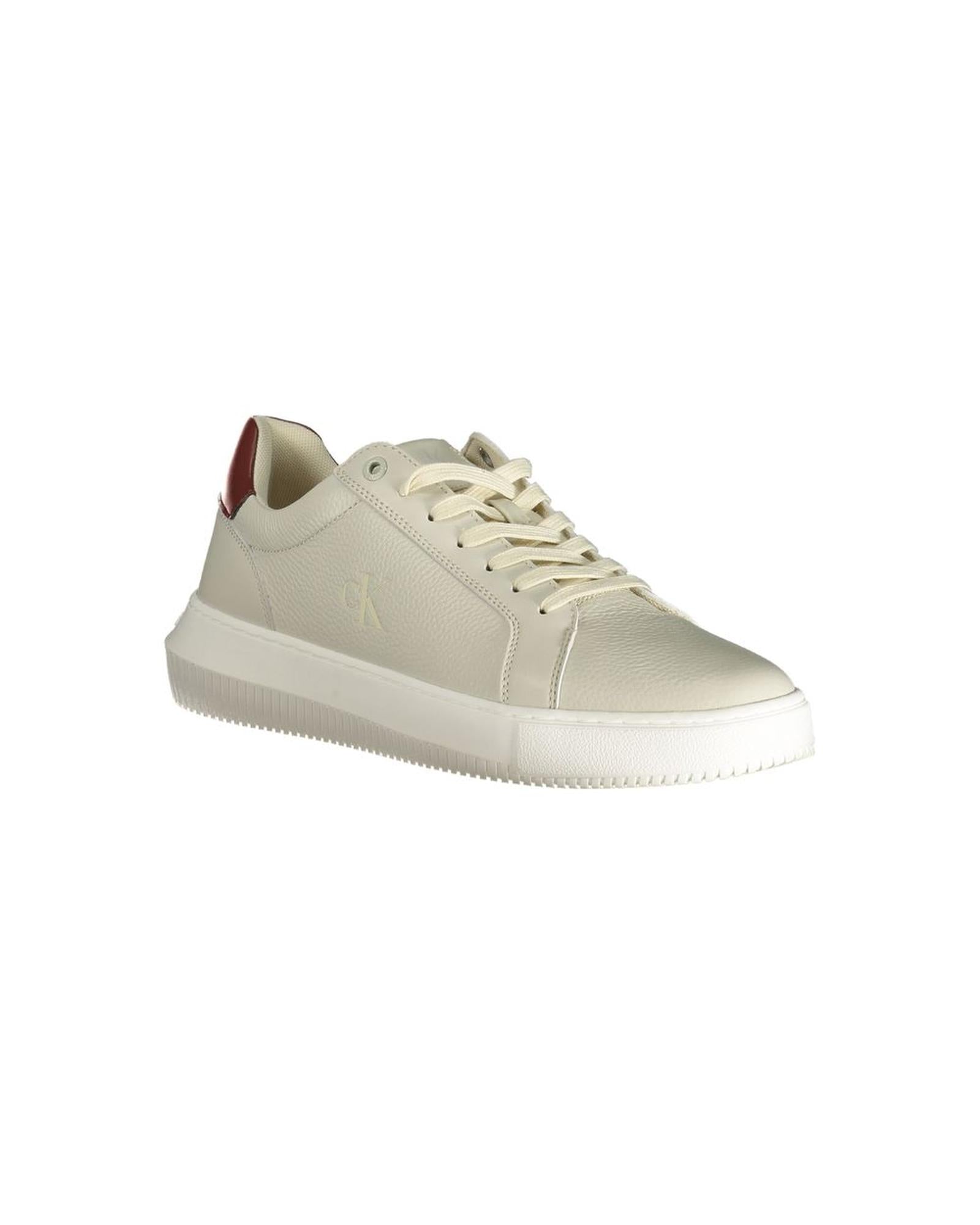 Calvin Klein Men's Gray Polyester Sneaker - 41 EU