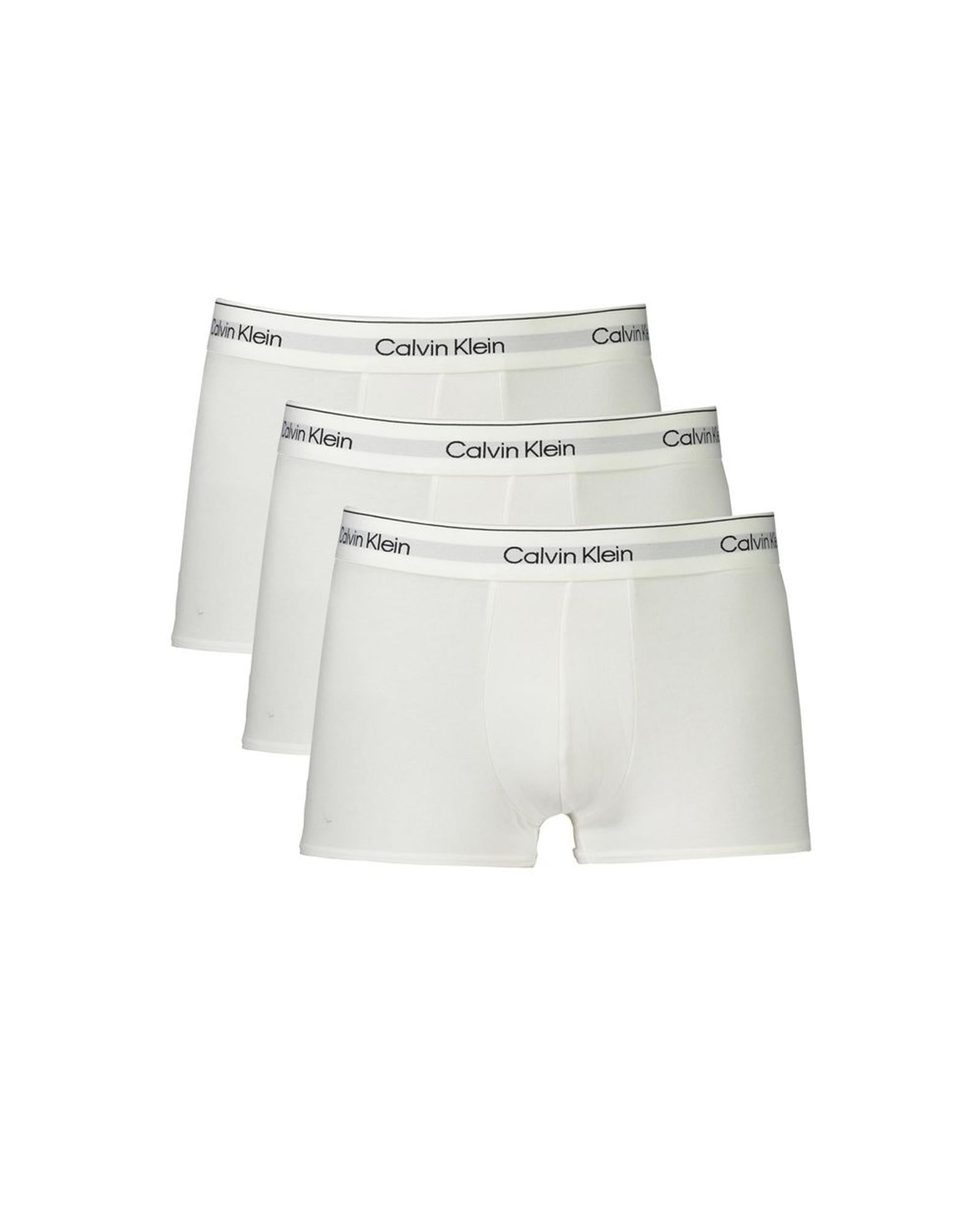 Calvin Klein Men's White Cotton  Boxer Short - 2XL