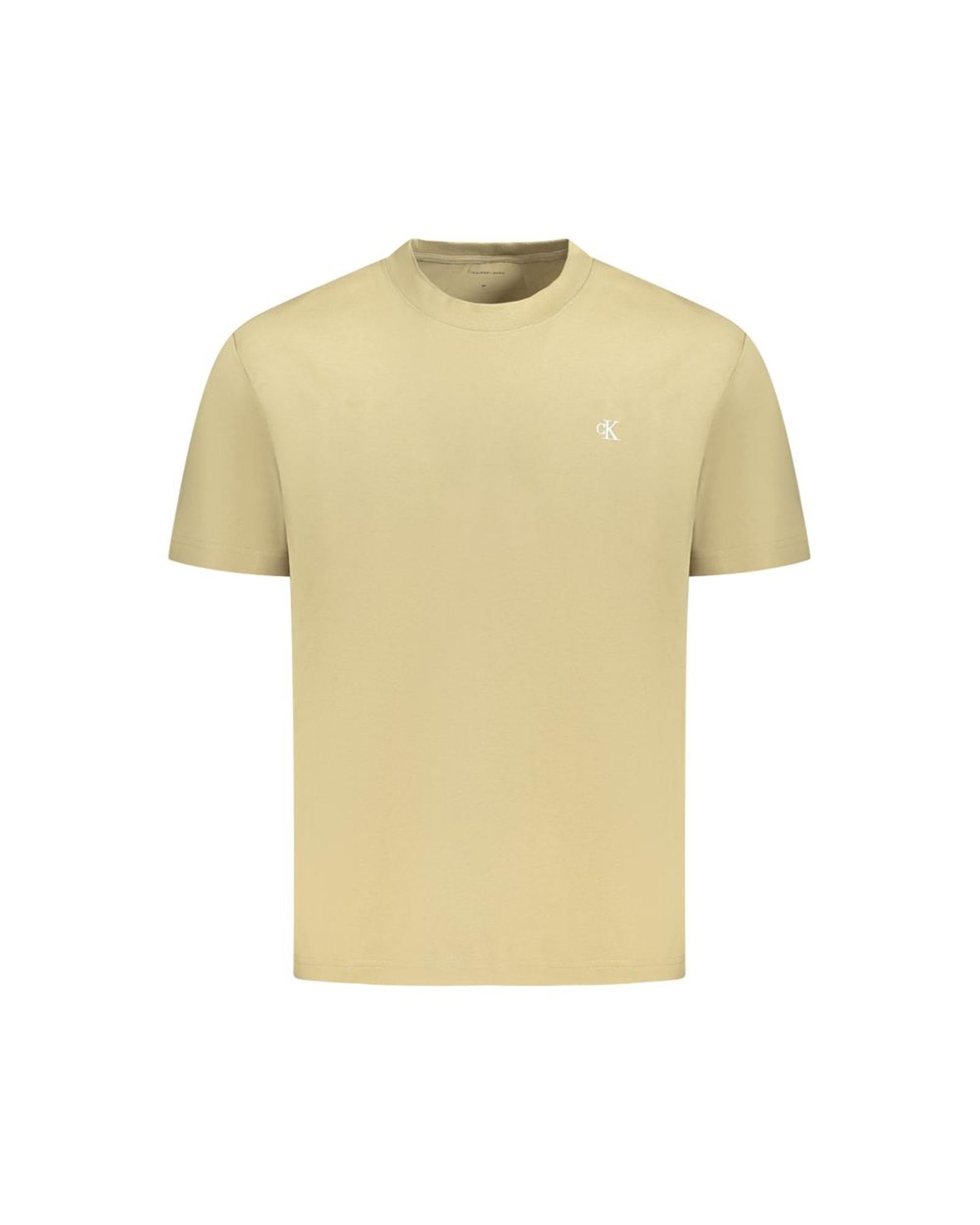 Calvin Klein Men's Green Cotton T-Shirt - XL