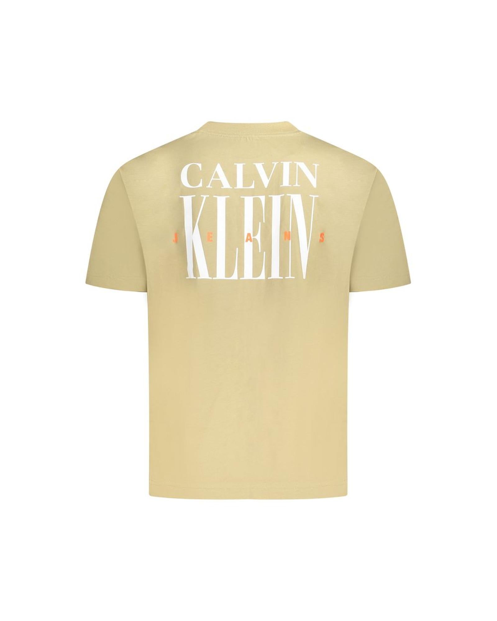 Calvin Klein Men's Green Cotton T-Shirt - XL