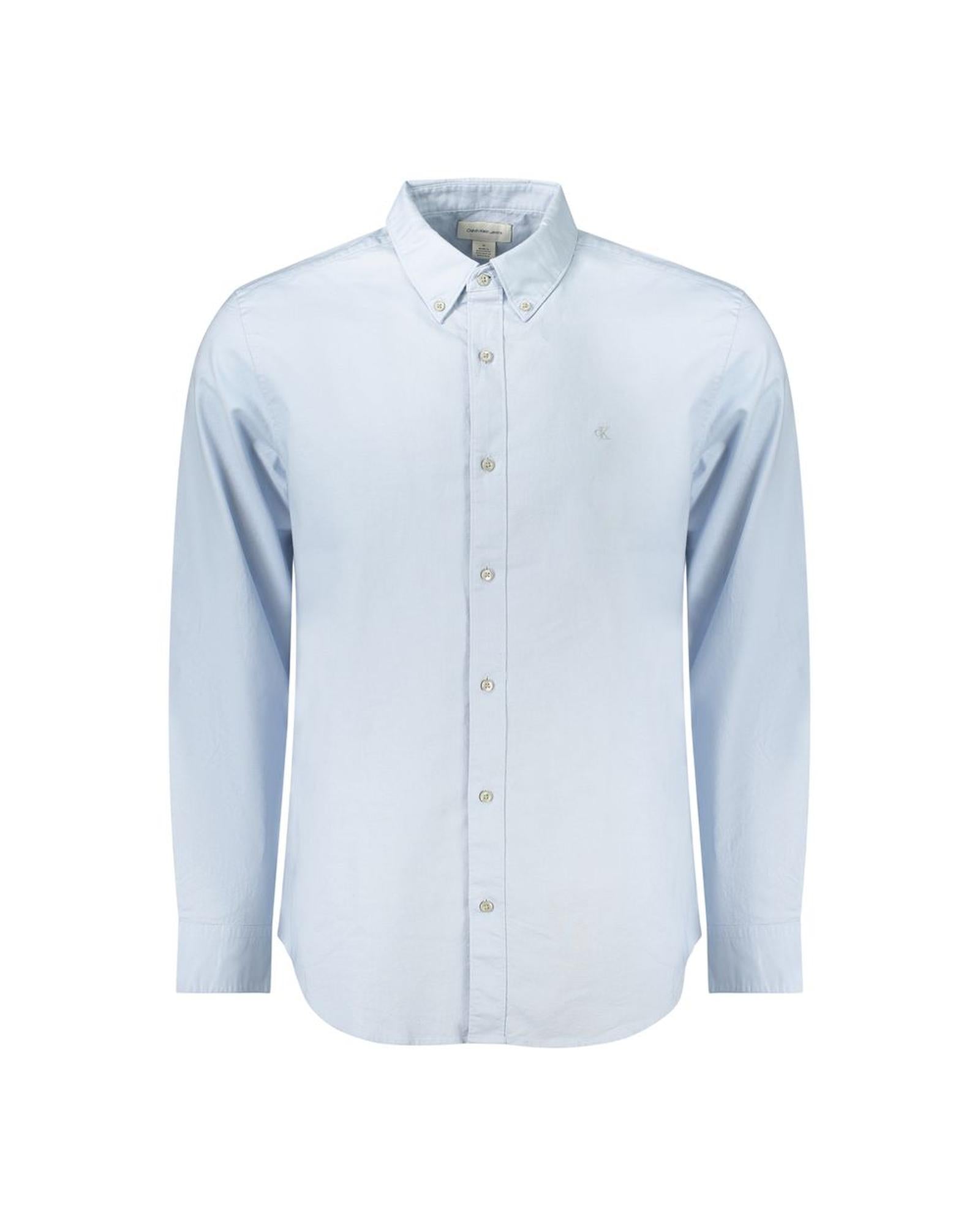 Calvin Klein Men's Light Blue Cotton  Shirt - L