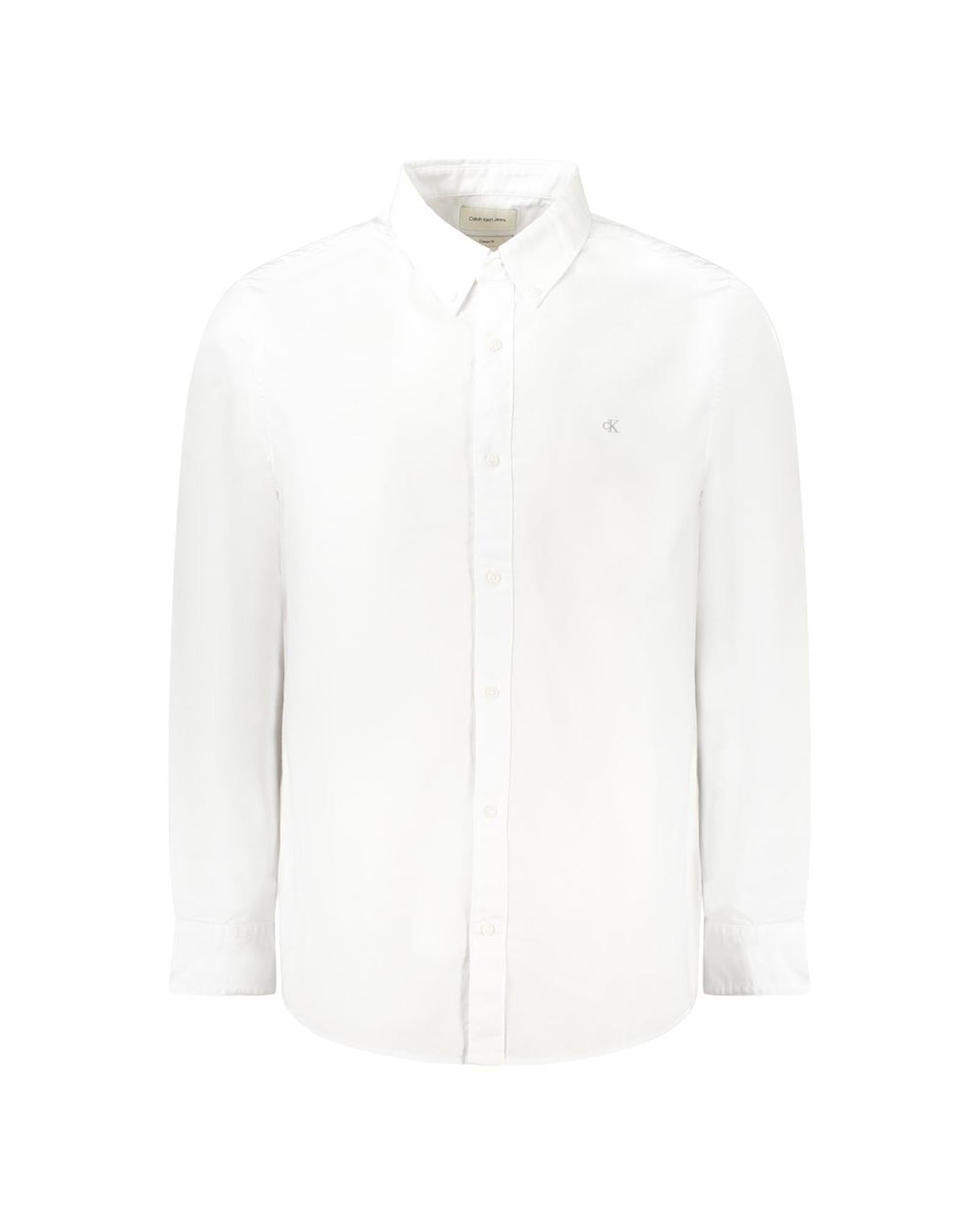 Calvin Klein Men's White Cotton  Shirt - L