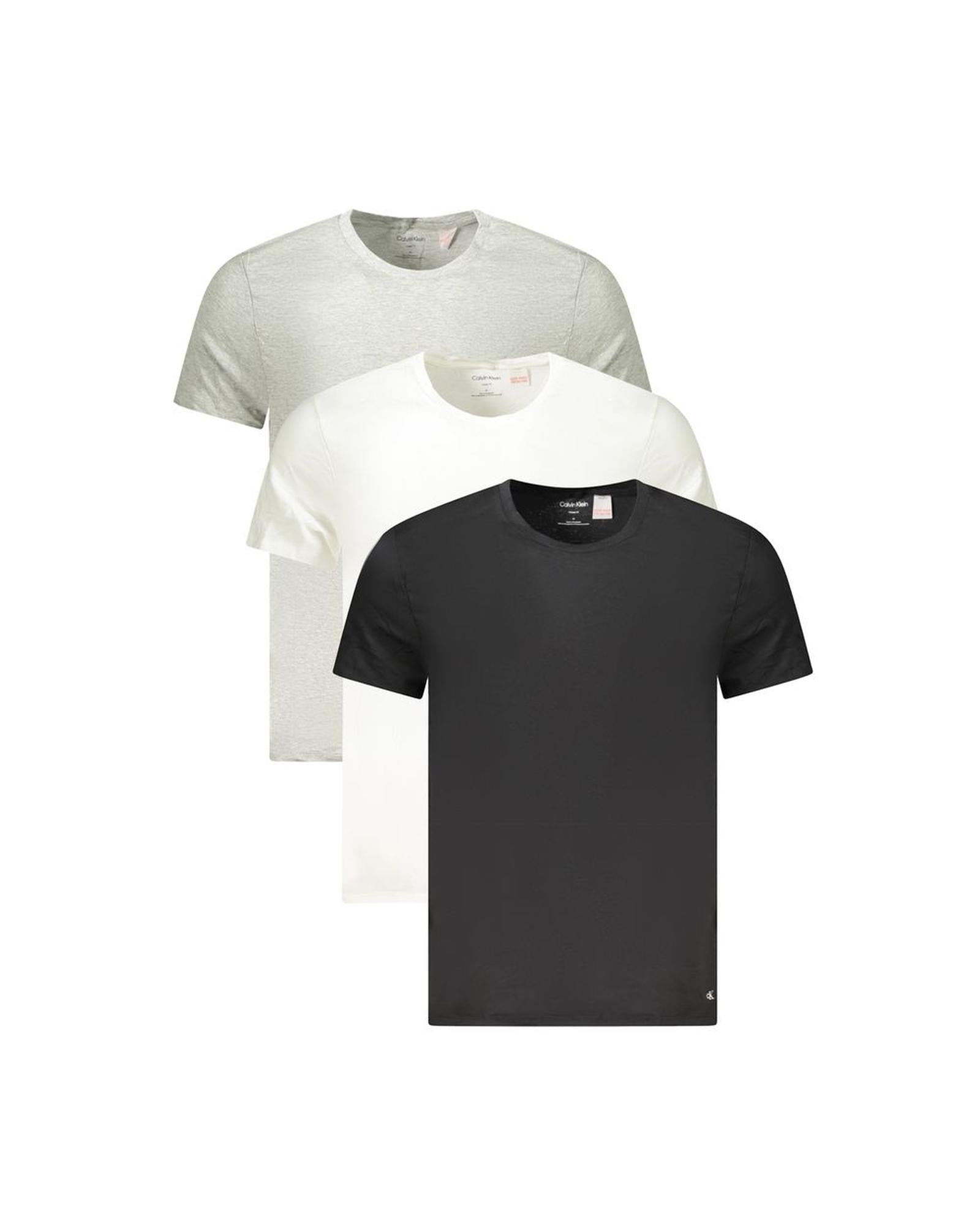Calvin Klein Men's Gray Cotton  T-Shirt - 2XL