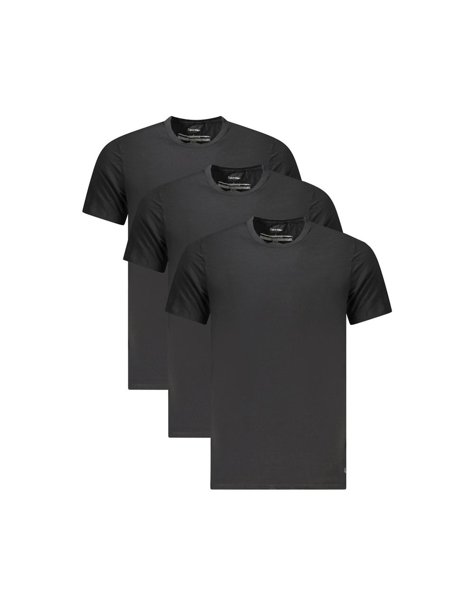 Calvin Klein Men's Black Cotton  T-Shirt - M