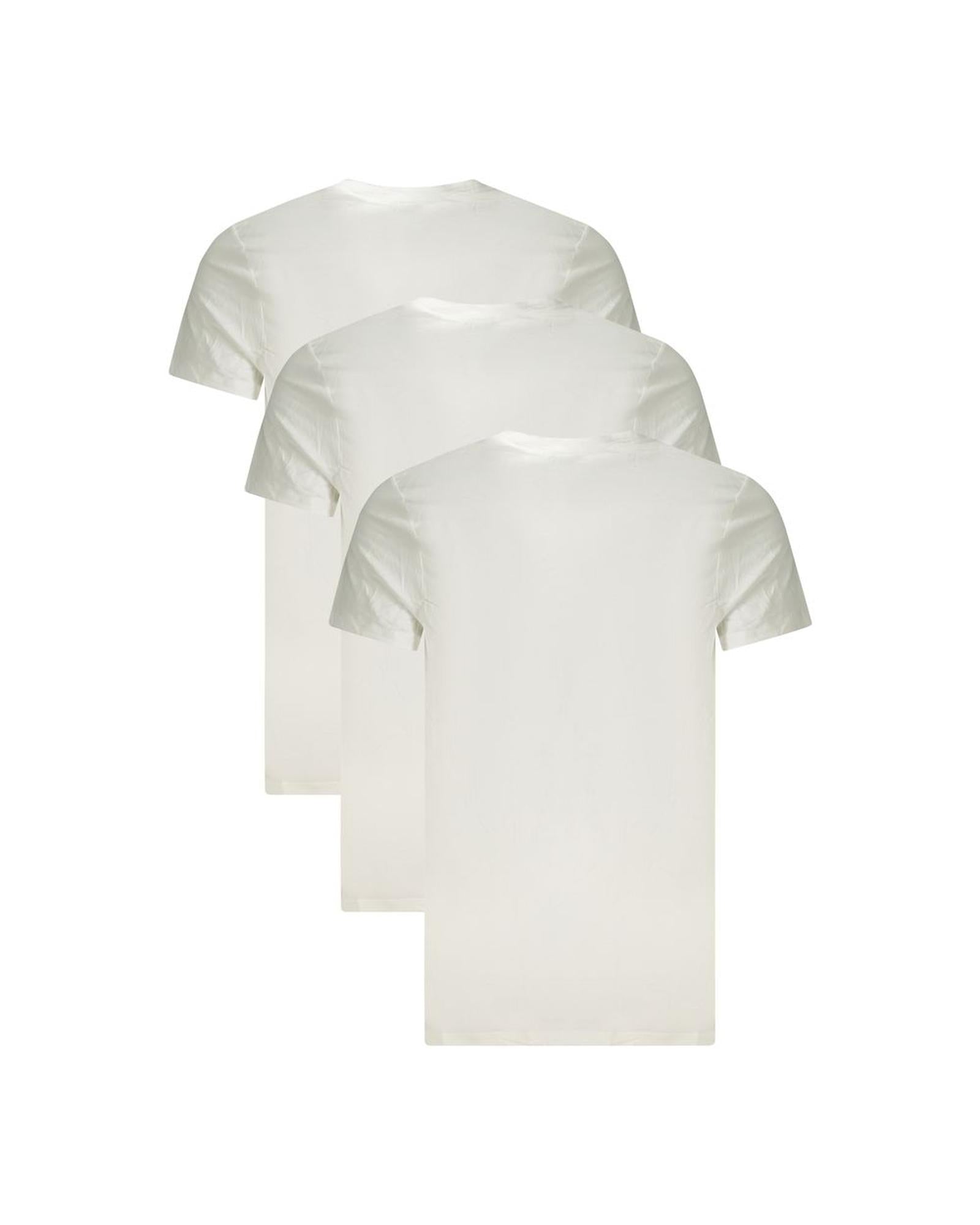 Calvin Klein Men's White Cotton  T-Shirt - 2XL