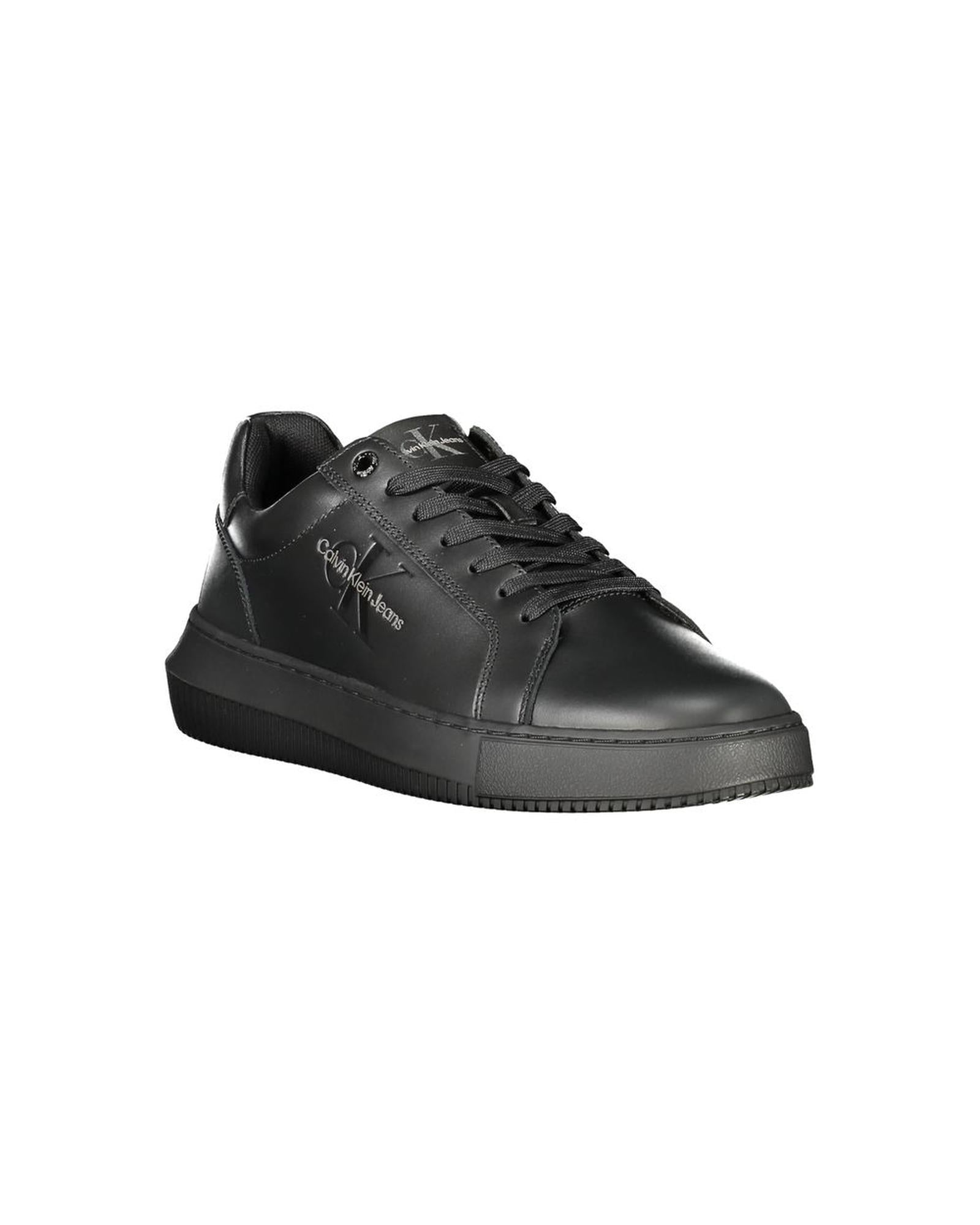 Calvin Klein Men's Black Polyester Sneaker - 44 EU