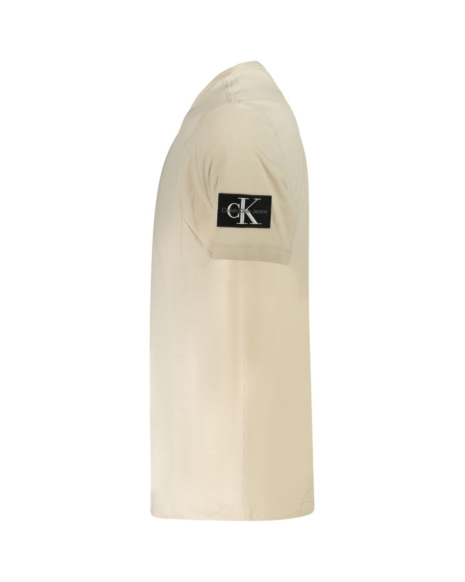 Calvin Klein Men's Beige Cotton  T-Shirt - XL 3