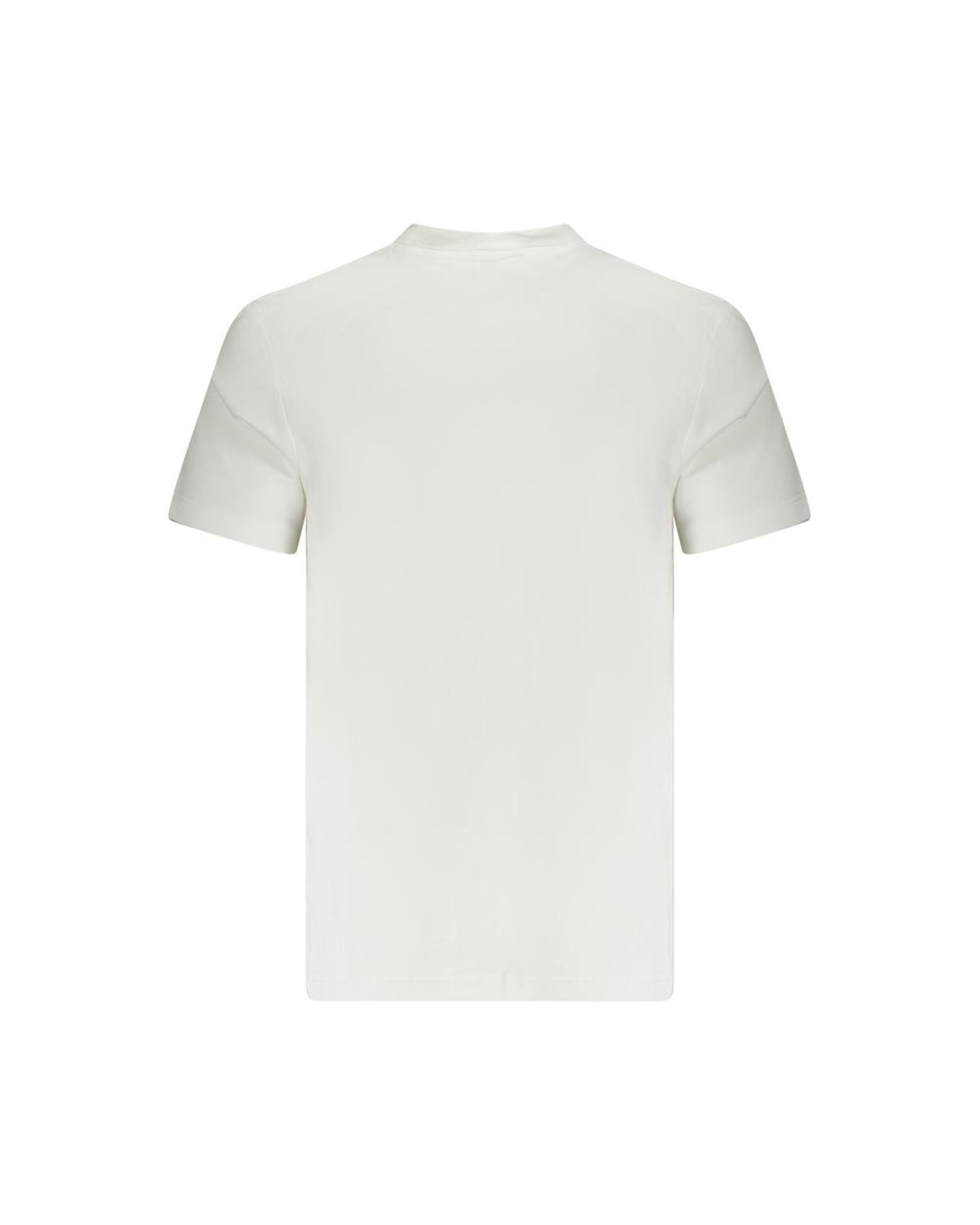 Calvin Klein Men's White Cotton  T-Shirt - XL