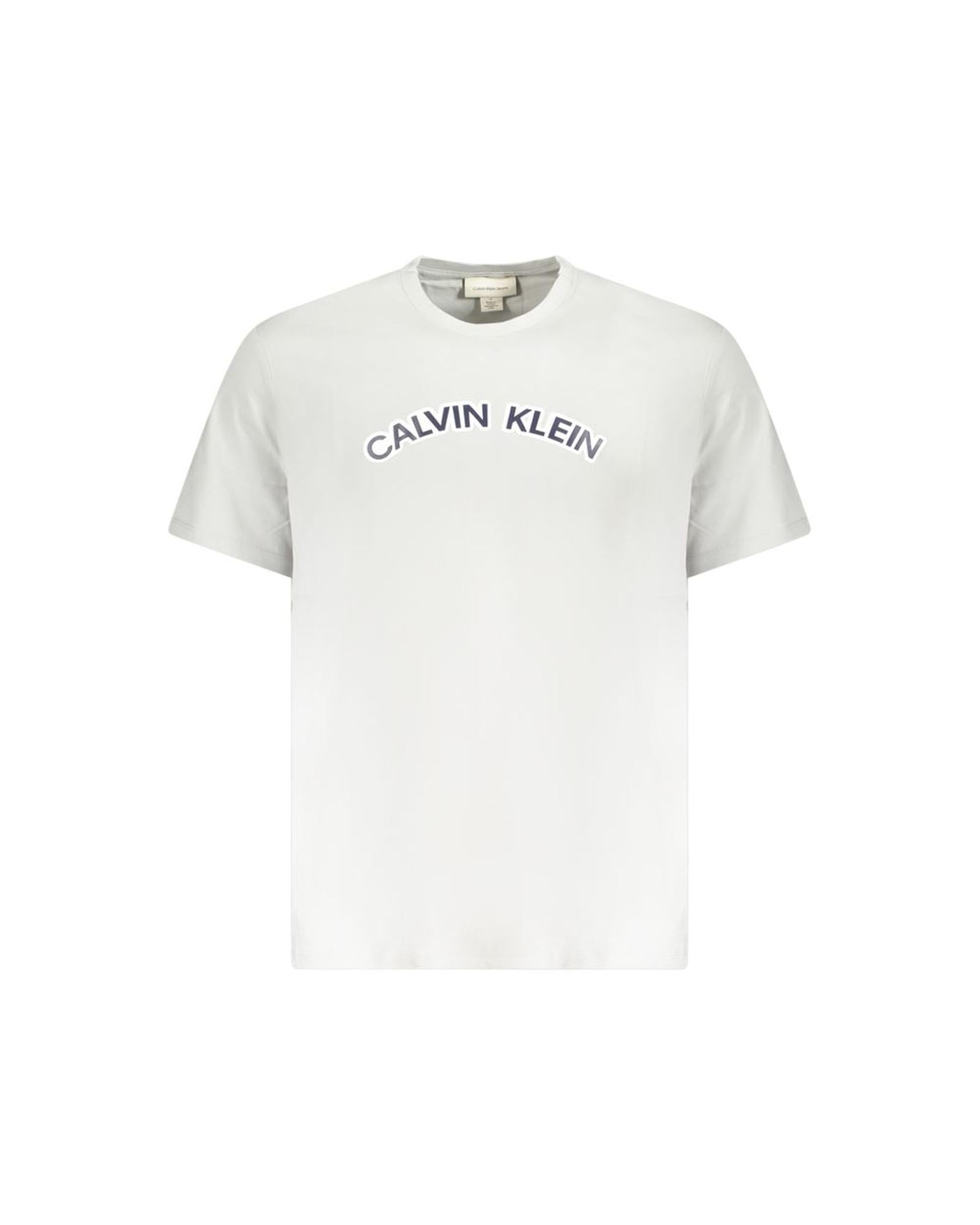 Calvin Klein Men's Gray Cotton  T-Shirt - XL