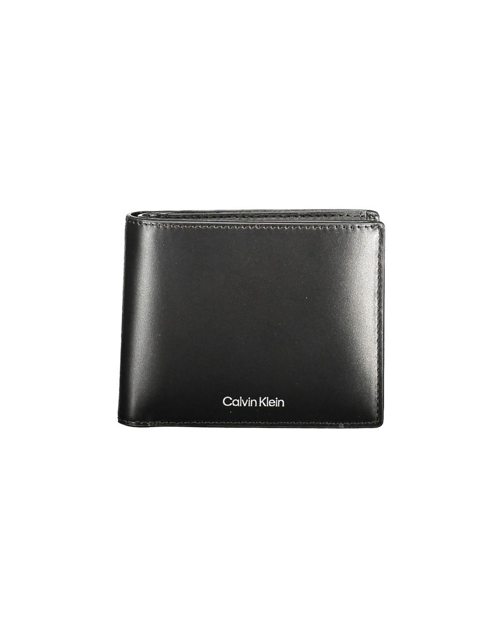Calvin Klein Men's Black Leather  Wallet - One Size