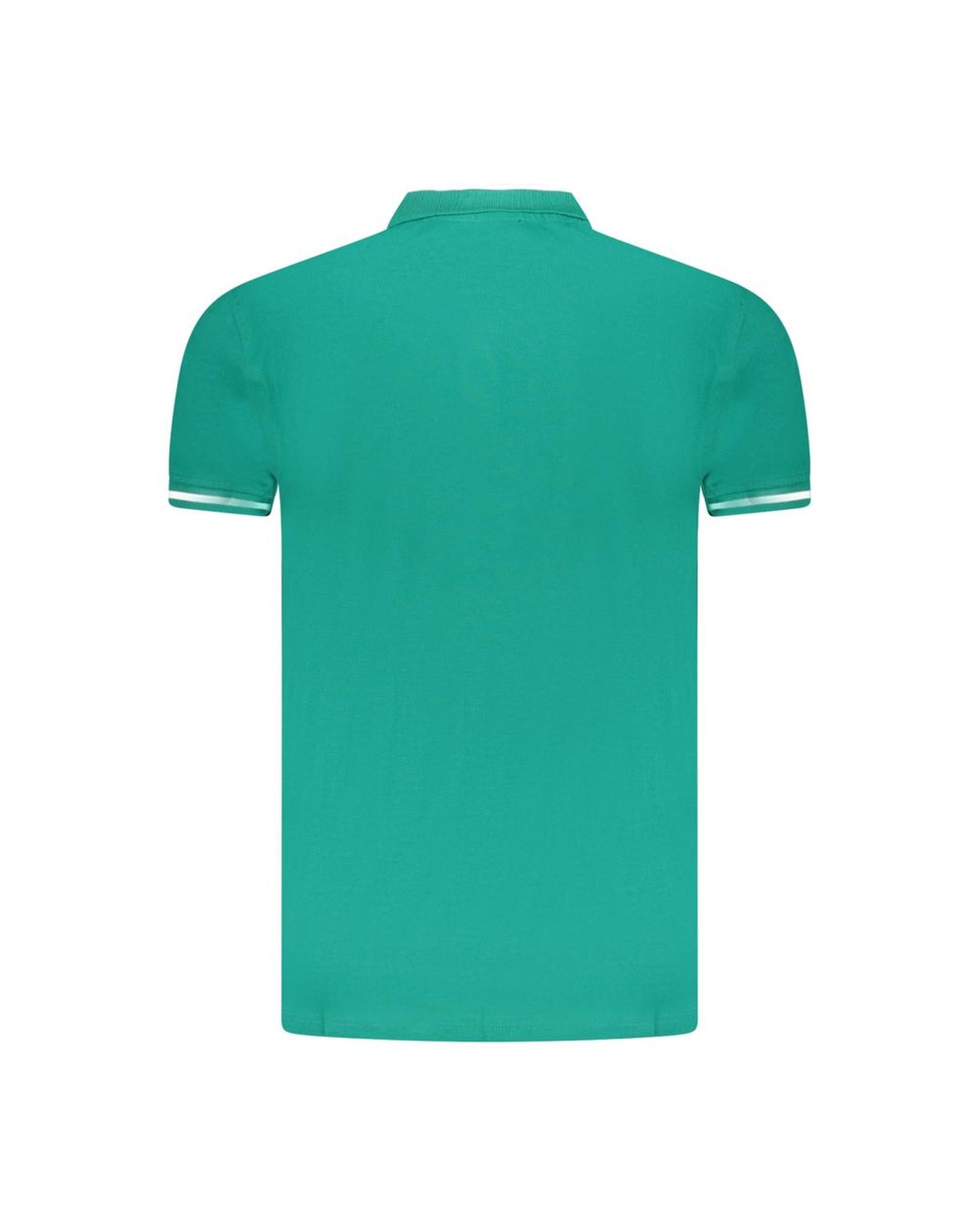Cavalli Class Men's Green Cotton Polo Shirt - 2XL