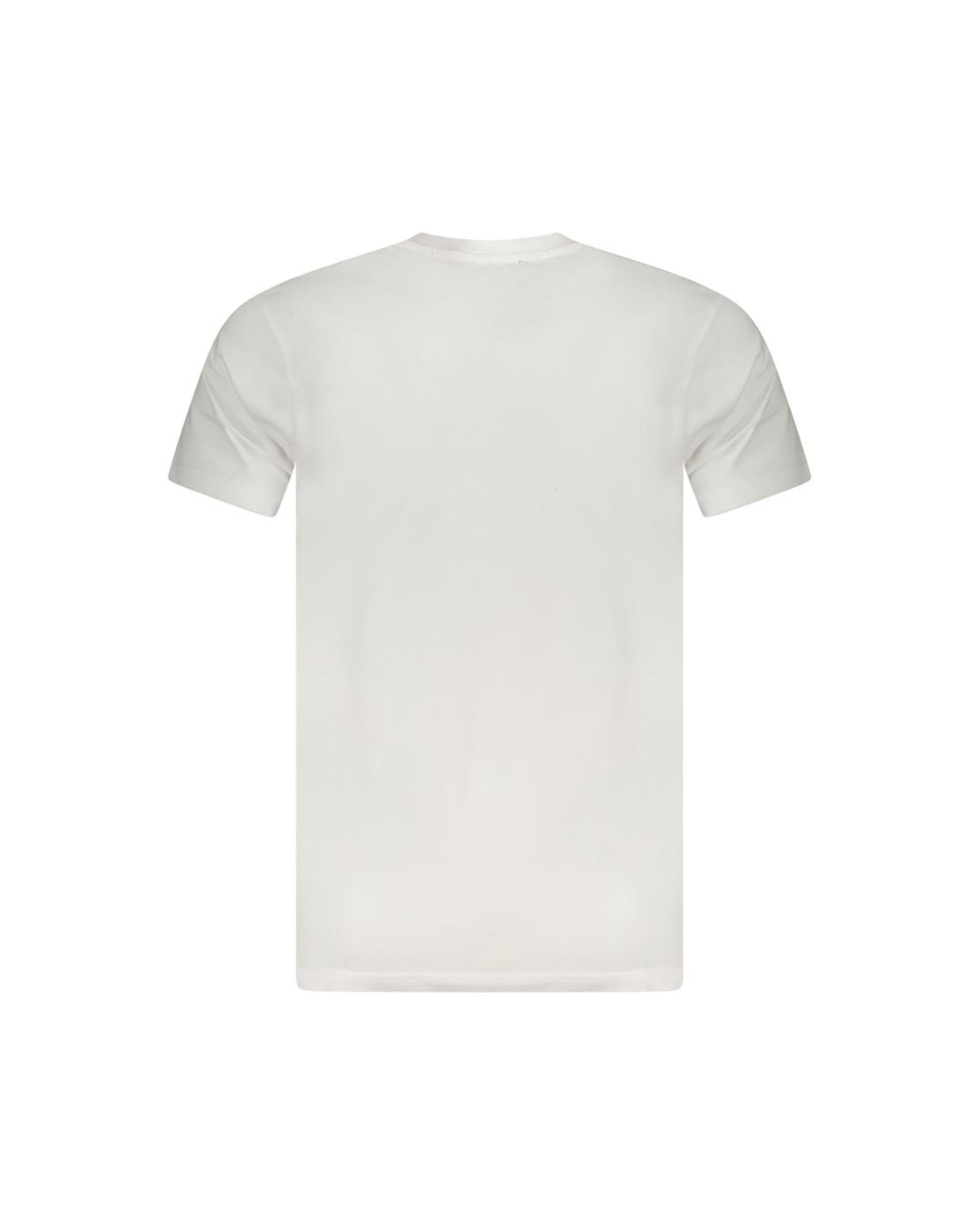 Cavalli Class Men's White Cotton  T-Shirt - 2XL