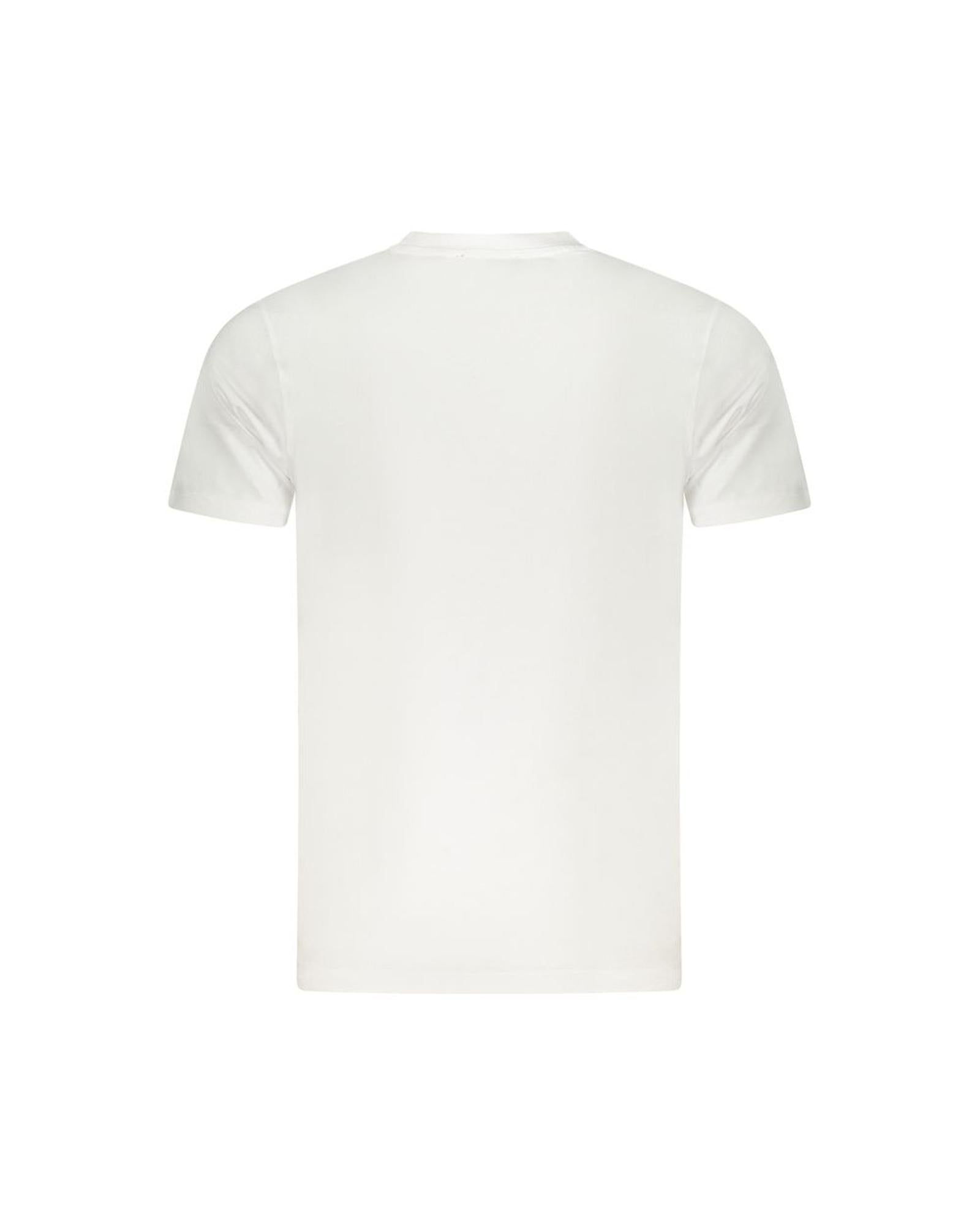 Cavalli Class Men's White Cotton  T-Shirt - L